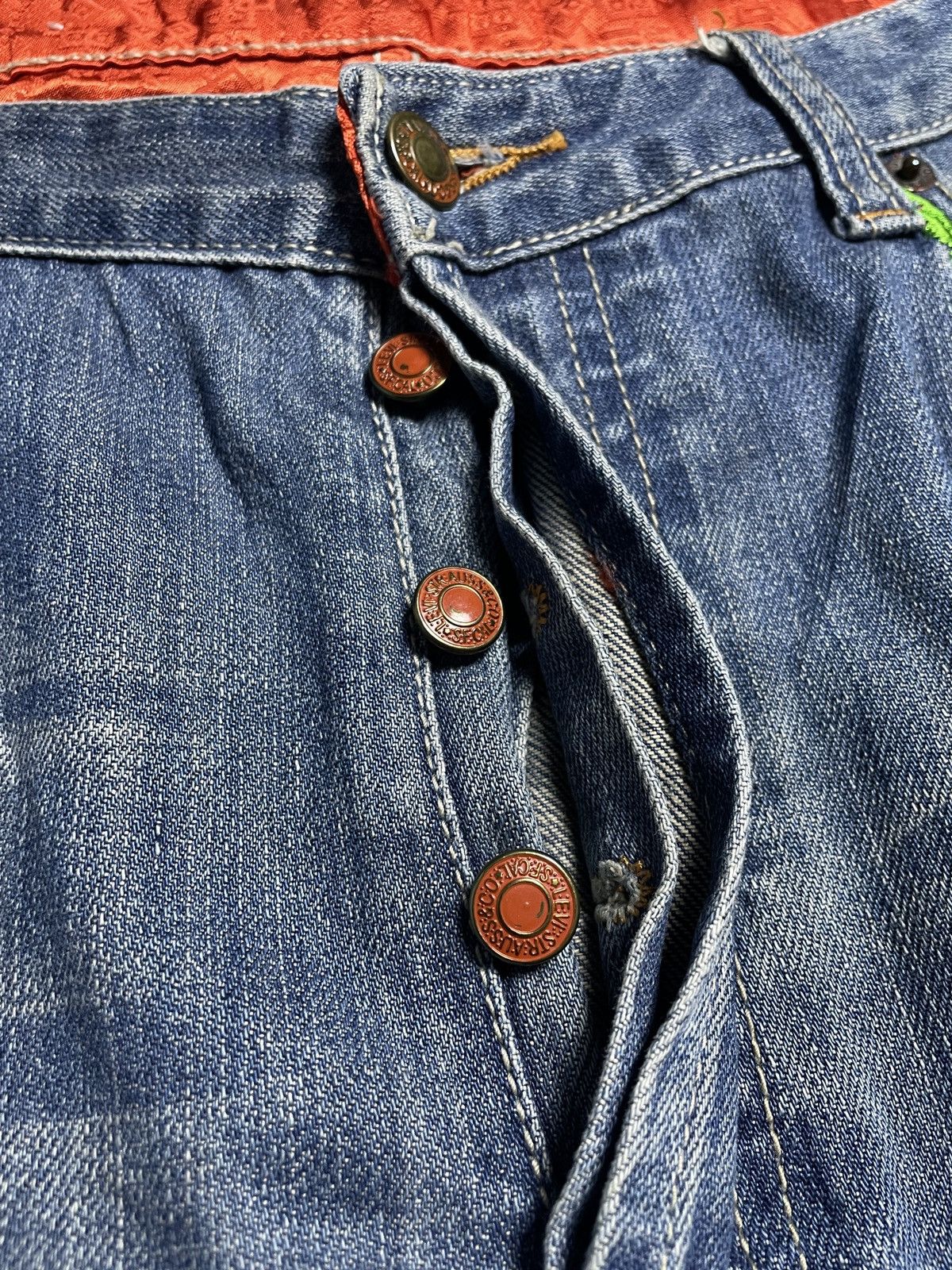 CLOT × Levi's Clot X Levi’s 501 Crash Patch Denim Pants Size US 36 / EU 52 - 12 Thumbnail