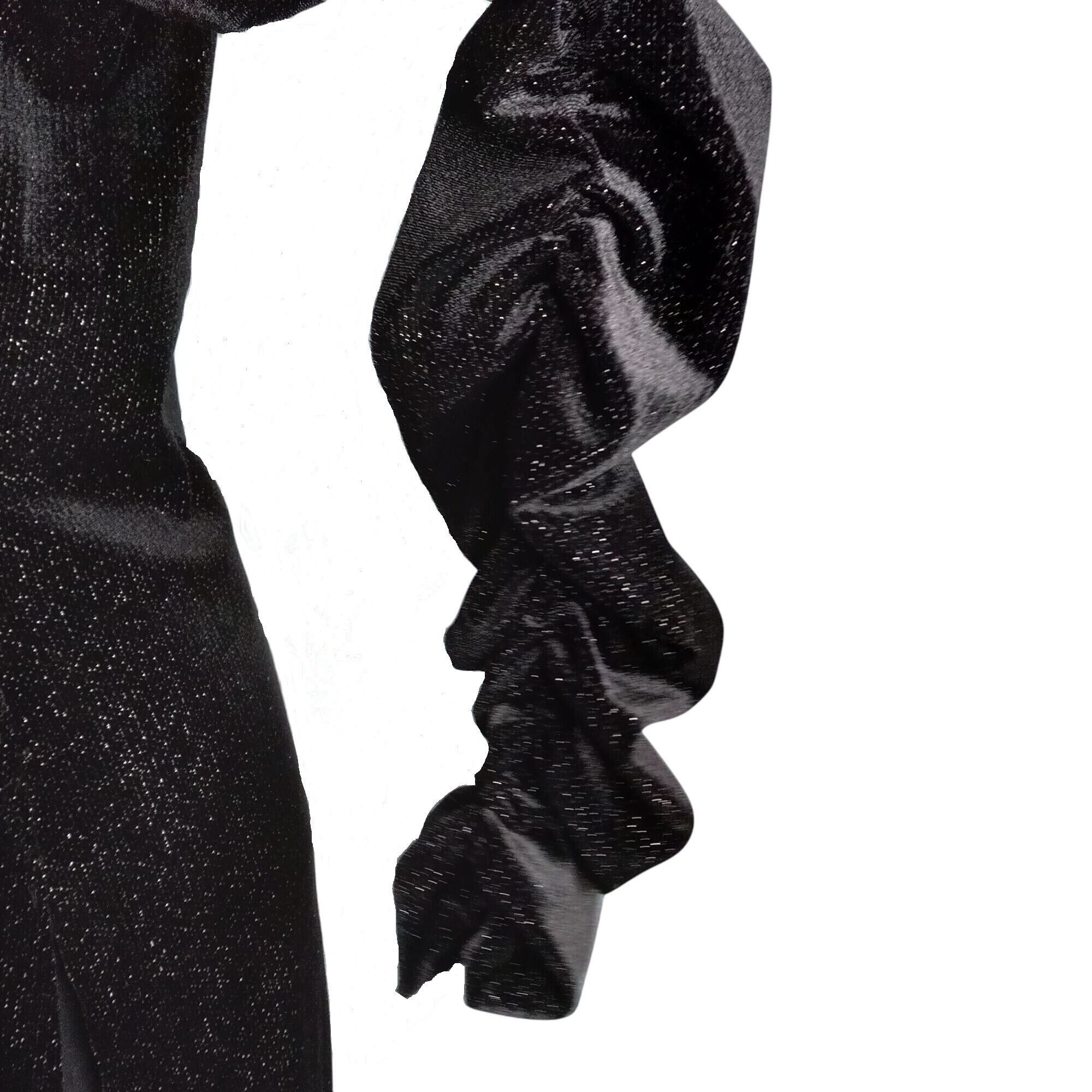 Vince Camuto Vince Camuto Size M Dress Black Sparkle Velvet Long Sleeve S Size M / US 6-8 / IT 42-44 - 8 Thumbnail