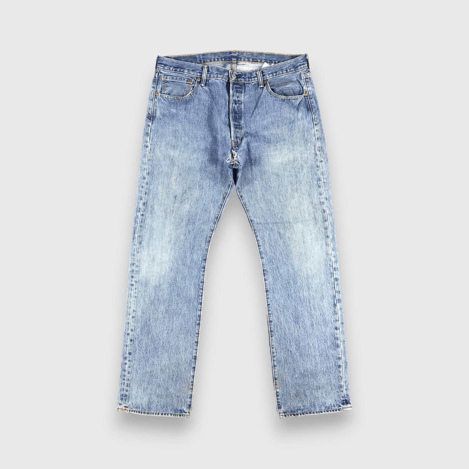 Levi's Vintage Blue Wash Levis 501 Jeans-J1640 Size US 37 - 1 Thumbnail