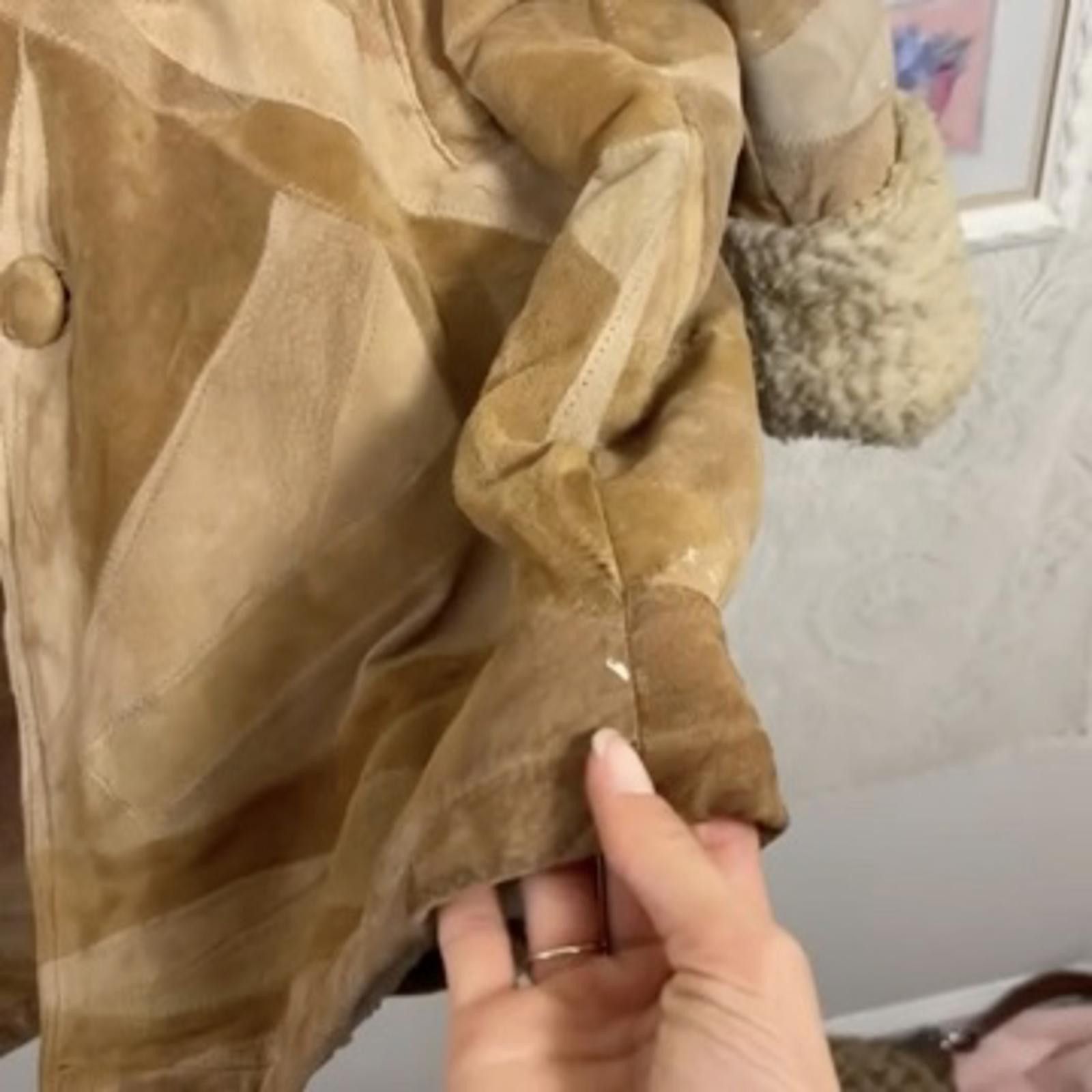 Other vintage leather patchwork hooded jacket with sherpa lining Size XL / US 12-14 / IT 48-50 - 9 Thumbnail