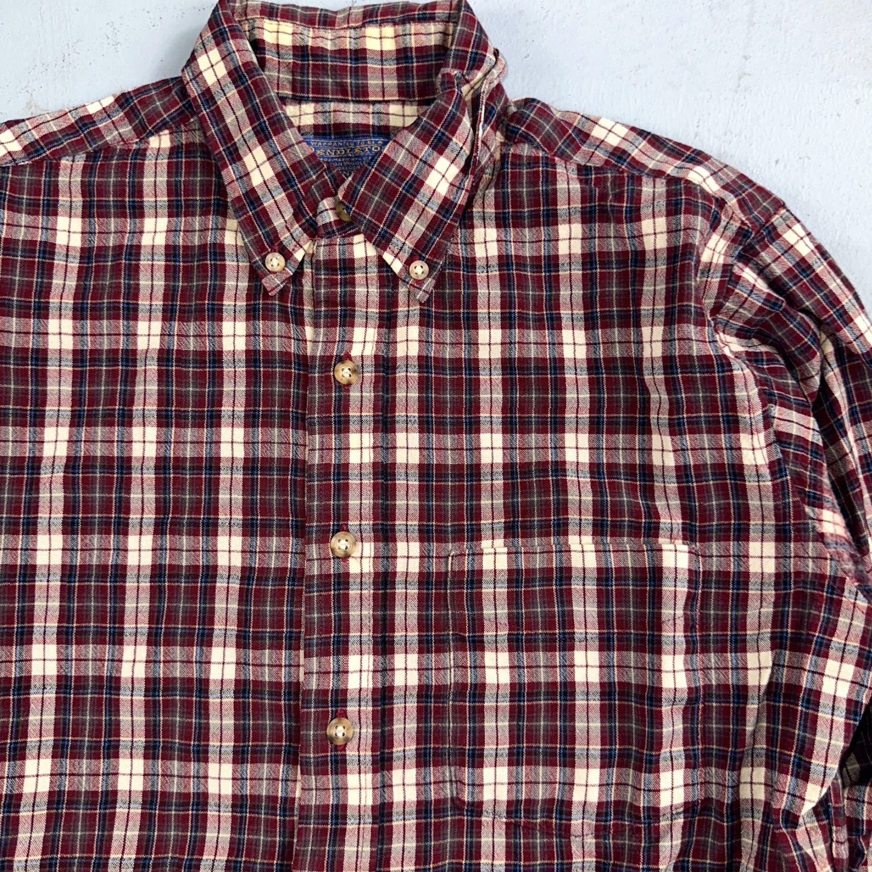 Pendleton VINTAGE Pendleton Shirt Mens M Wool Plaid Red 70s USA Button Up Size US M / EU 48-50 / 2 - 2 Thumbnail