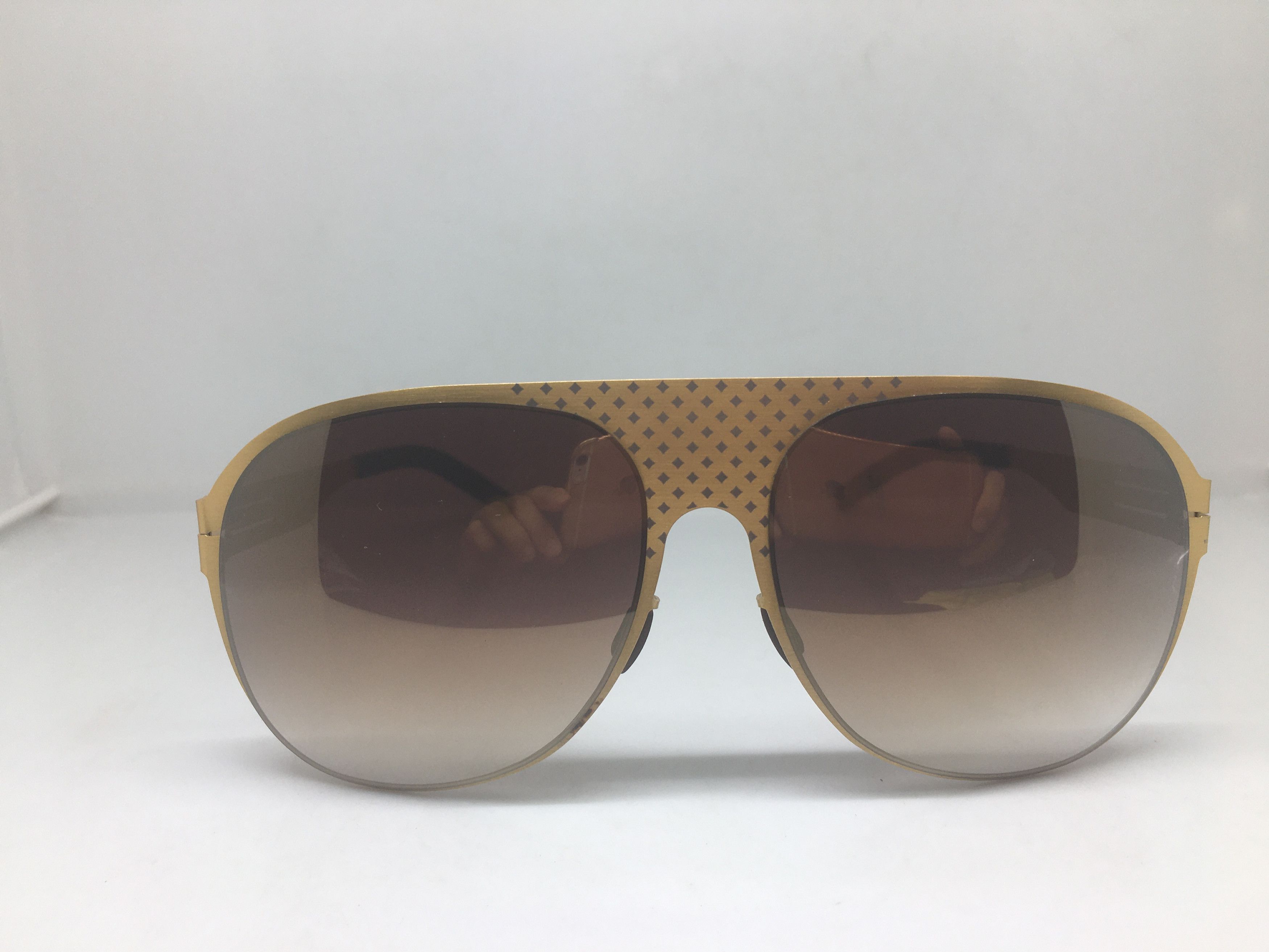 Other idesign Gold Alloy Aviator Sunglasses Frame Pilot Size ONE SIZE - 1 Thumbnail