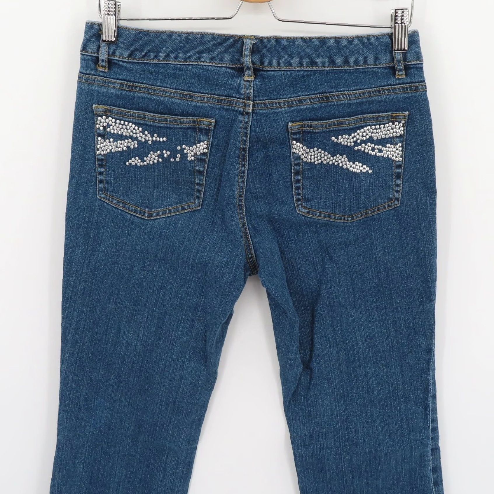 Michael Kors Michael Kors Jeans 8 Women Denim Bootcut 5-Pocket Studded Blue Pocket 5-Pocket Design Womens 8 Shoes? Wait. Size 30" / US 8 / IT 44 - 4 Thumbnail