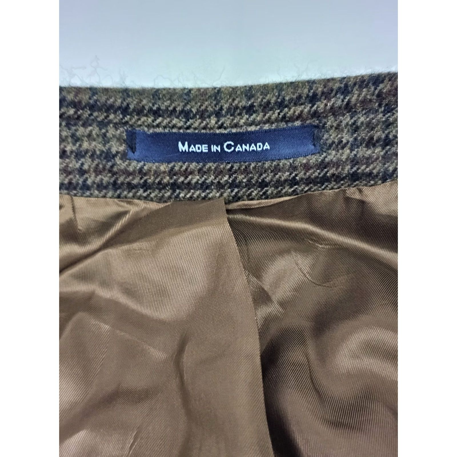 Ralph Lauren Vtg Chaps Ralph Lauren Wool Houndstooth Check Blazer Coat Men 42R Made Canada Size 42R - 5 Thumbnail