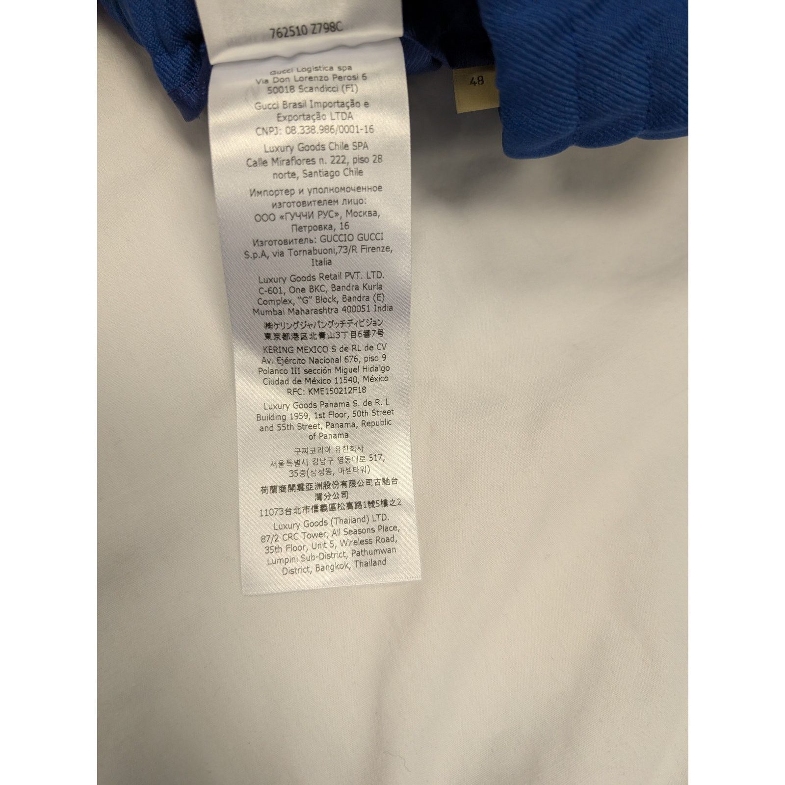 Gucci o1rshd1 Casual Pants With Stripe Blue/Red Logo in Blue Size US 32 / EU 48 - 17 Thumbnail