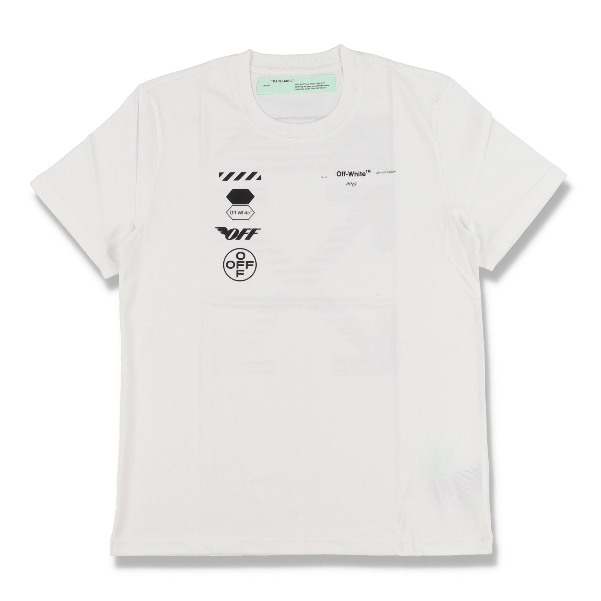 White Special Edition Racing Arrows Logo T-Shirt