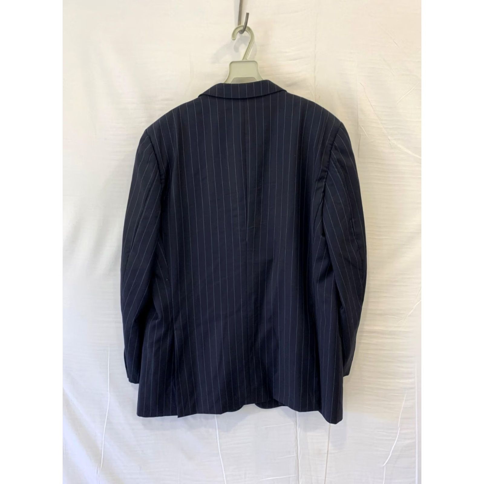 Ermenegildo Zegna VINTAGE Ermenegildo Zegna Blazer 46R Su Misura Trofeo Pinstripe Navy Switzerland 2 Piece Mens Size 46R - 2 Thumbnail