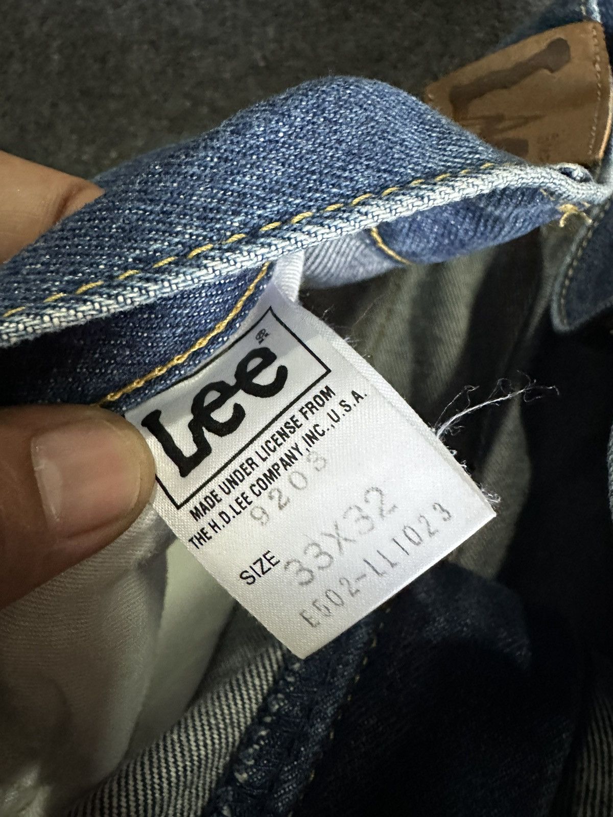 Lee Lee Vintage Blue Washed Japan Denim D122 Size US 32 / EU 48 - 10 Thumbnail