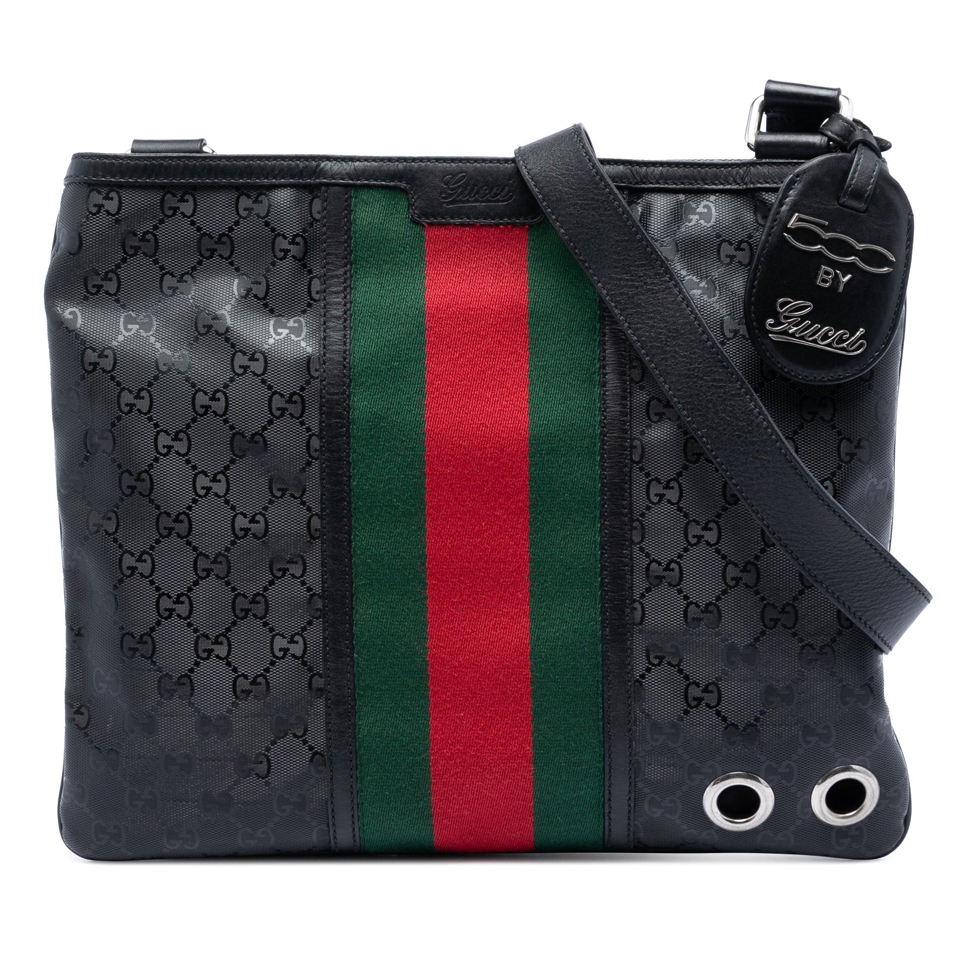 Gucci Fiat 500 Medium GG Imprime Web Messenger Bag Size ONE SIZE - 1 Thumbnail