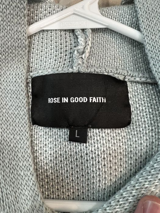 ROSE IN GOOD FAITH ROSE IN GOOD FAITH X JUICE WRLD KNIT HOODIE Grailed