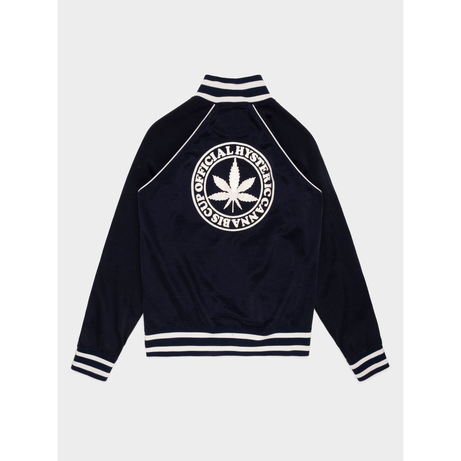 image of Hysteric Glamour Cannabis Cup Track Jacket in Black, Men's (Size Small)