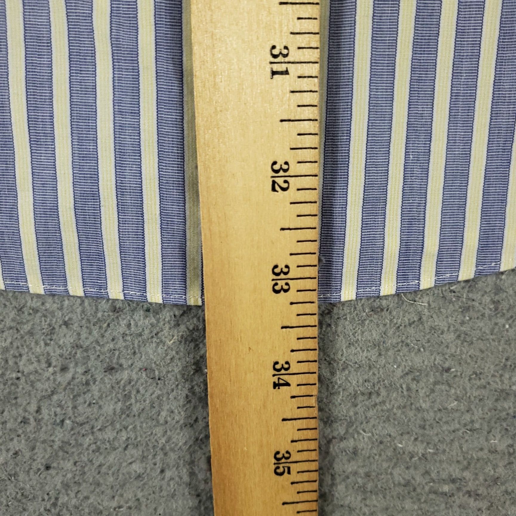 Brooks Brothers Brooks Brothers Dress Shirt Mens 16.5 Blue Striped Long Sleeve Button Down Regular Fit Size 42R - 7 Thumbnail