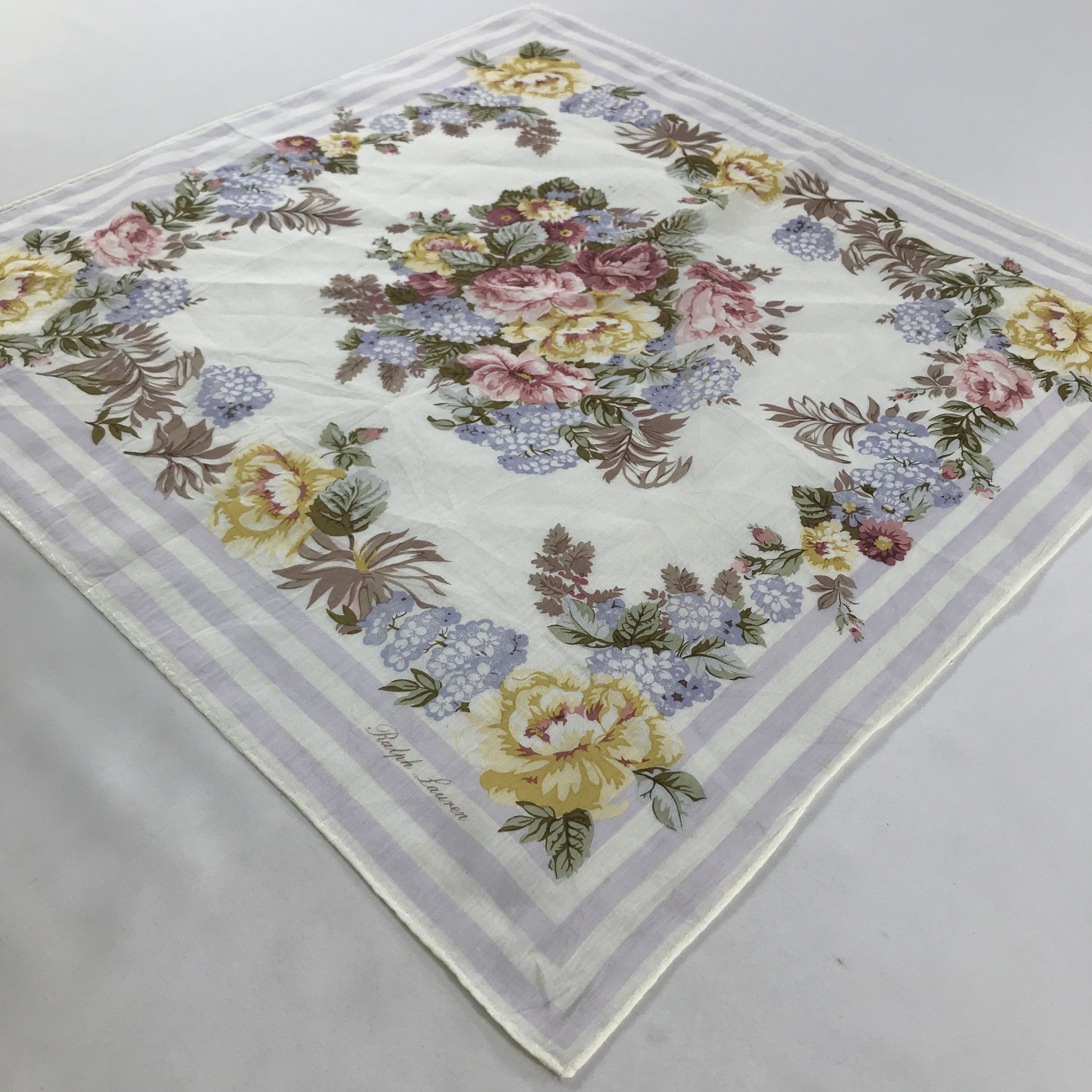 Ralph Lauren × Vintage Ralph Lauren Bandana / Handkerchief / Neckerchief - S1612 Size ONE SIZE - 2 Thumbnail