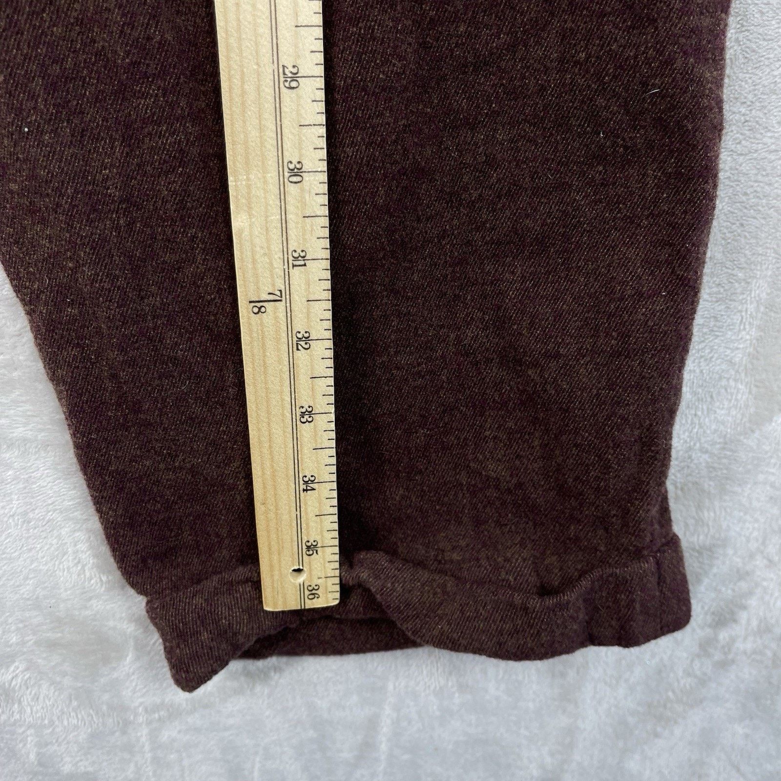 Zanella Zanella Platinum Duncan Burgandy Wool Dress Pants Italy Size US 36 / EU 52 - 15 Thumbnail