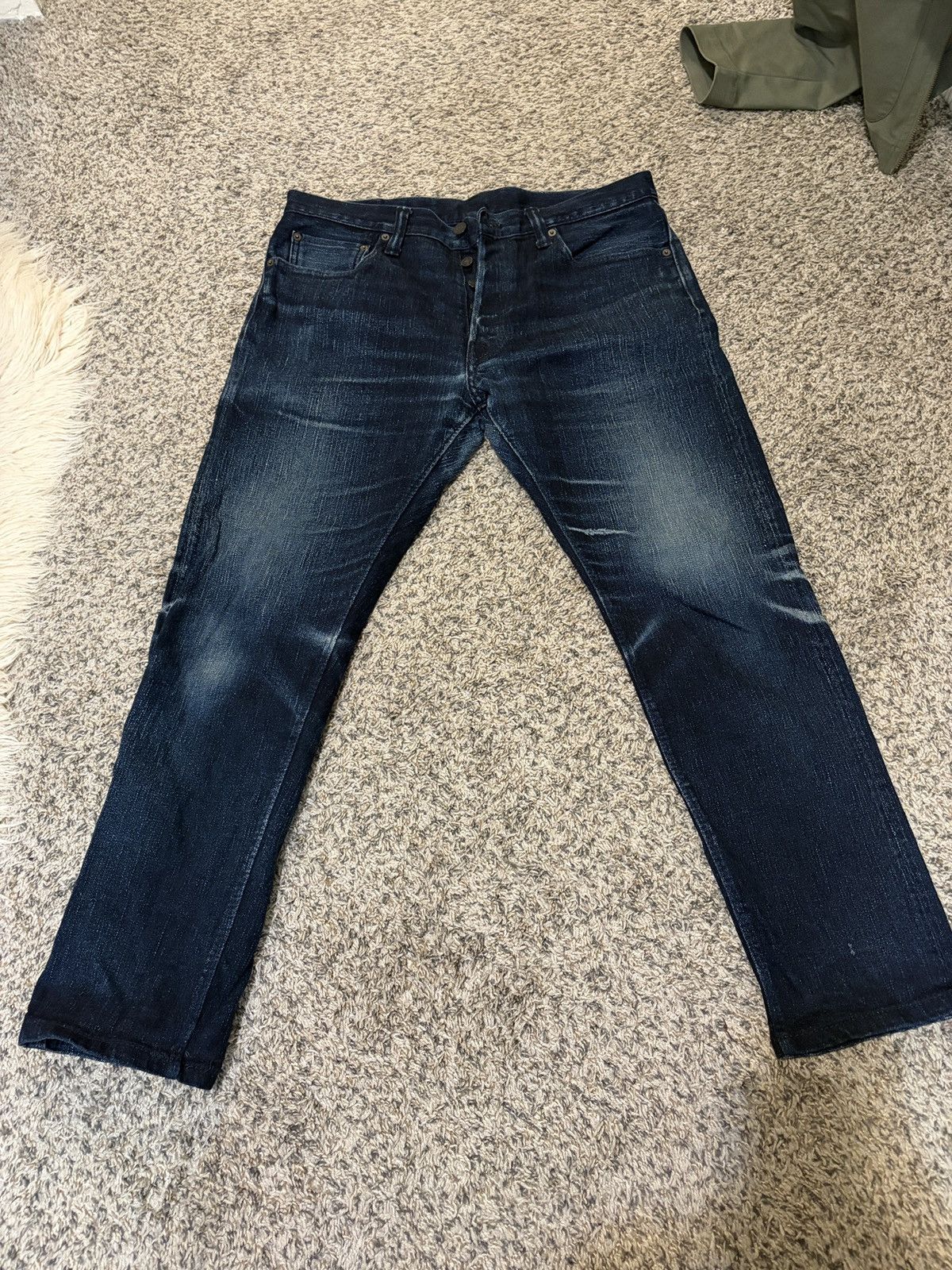 Pure Blue Japan stretch slim tapered size 35