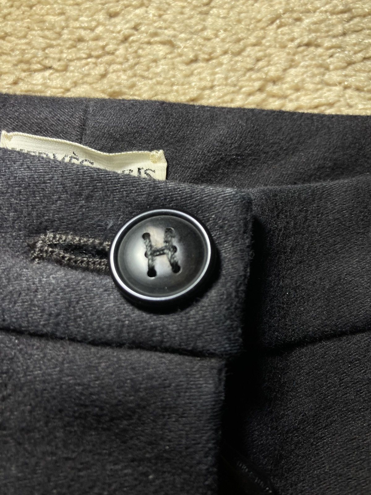 Hermes 1999 Hermes Maison Margiela Leather Pants Vintage 2000s 90s Size 26" / US 2 / IT 38 - 4 Thumbnail