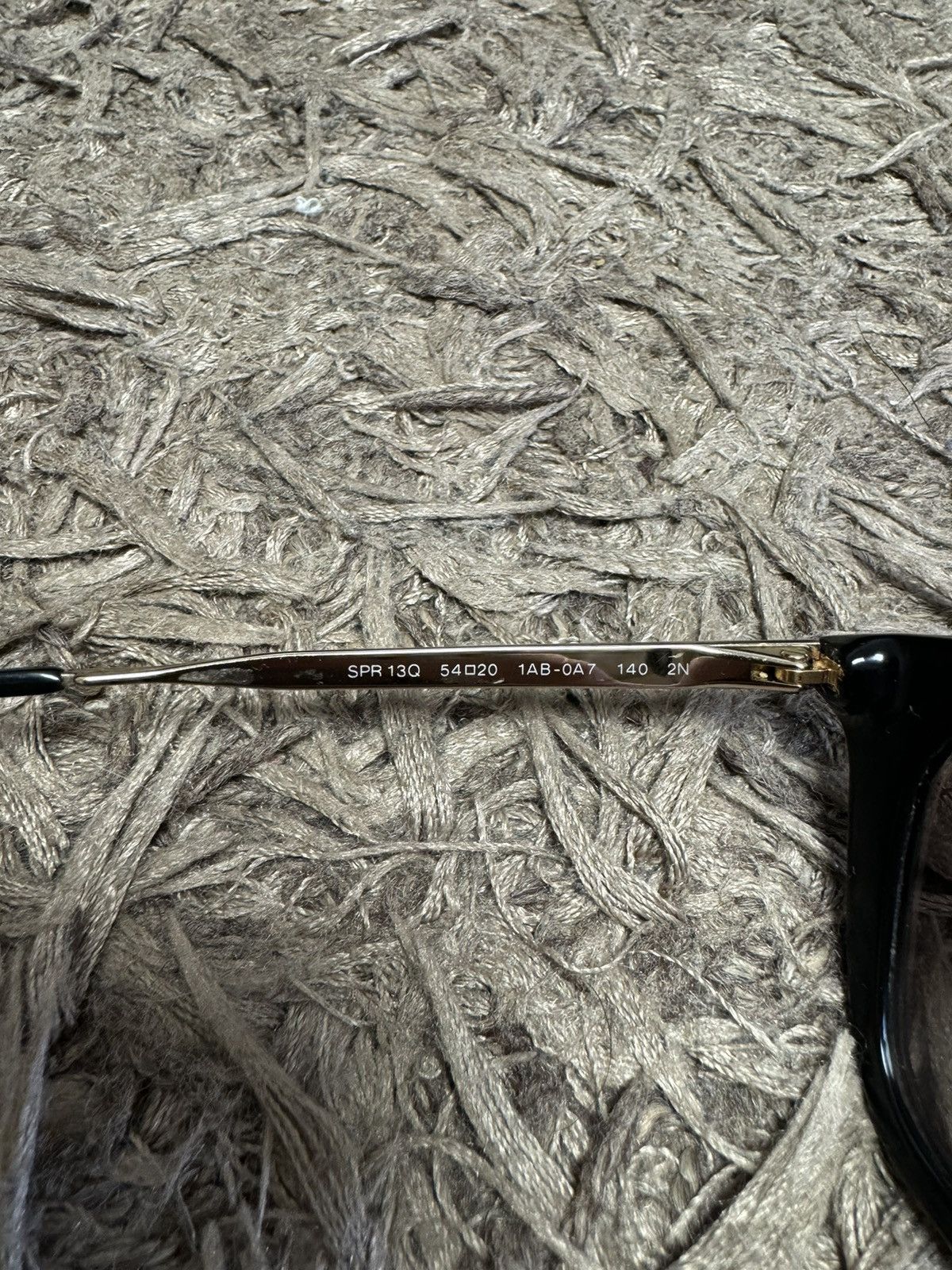 Prada Prada SPR 13Q 5420 sunglasses Gold / Black Size ONE SIZE - 8 Thumbnail