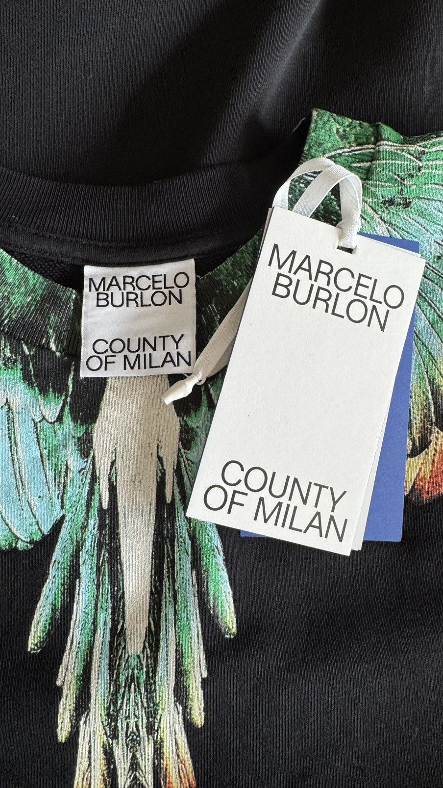 Marcelo Burlon Marcelo Burlon sweatshirt new with tags XL black icon wings Size US XL / EU 56 / 4 - 7 Thumbnail