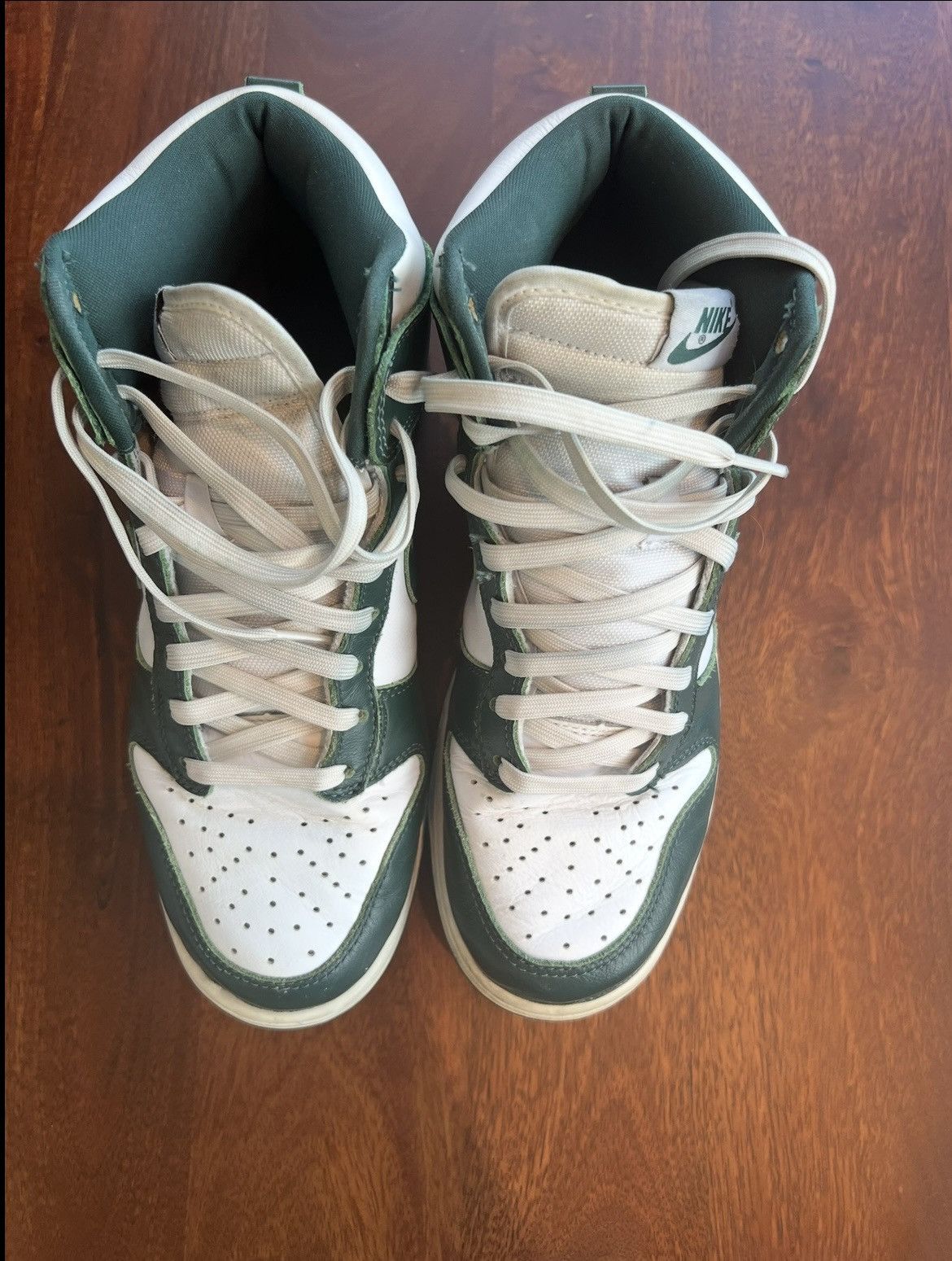 Nike Nike Spartan Green Dunk Highs Size US 9.5 / EU 42-43 - 3 Thumbnail