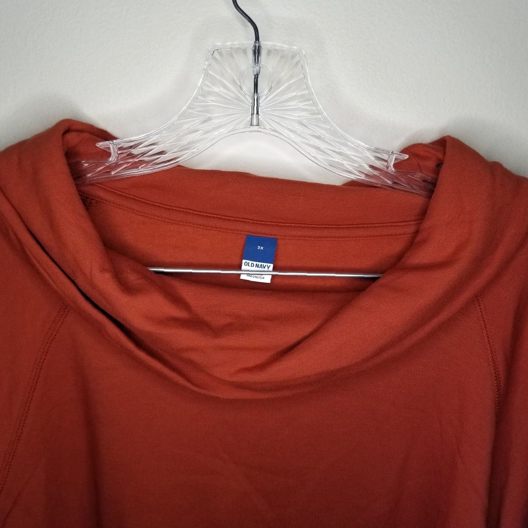 Old Navy VINTAGE Old Navy Women Long Sleeve Cropped Pullover Sweater 3X Brown Orange Size XXL / US 16-18 / IT 52-54 - 4 Thumbnail