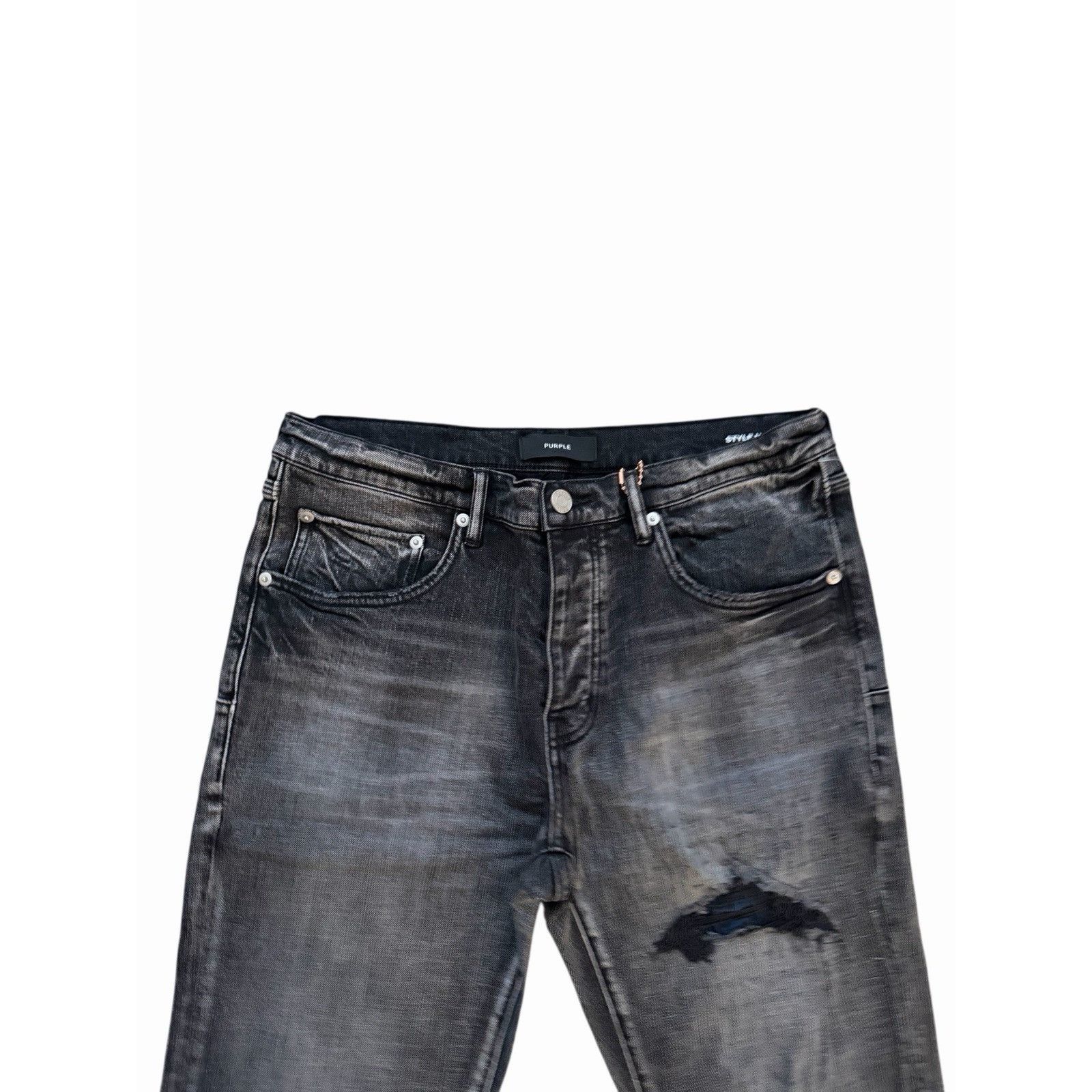 Purple Brand Purple Brand Jeans Men Slim Fit Black P001 Size 31/32 Size US 31 - 3 Thumbnail