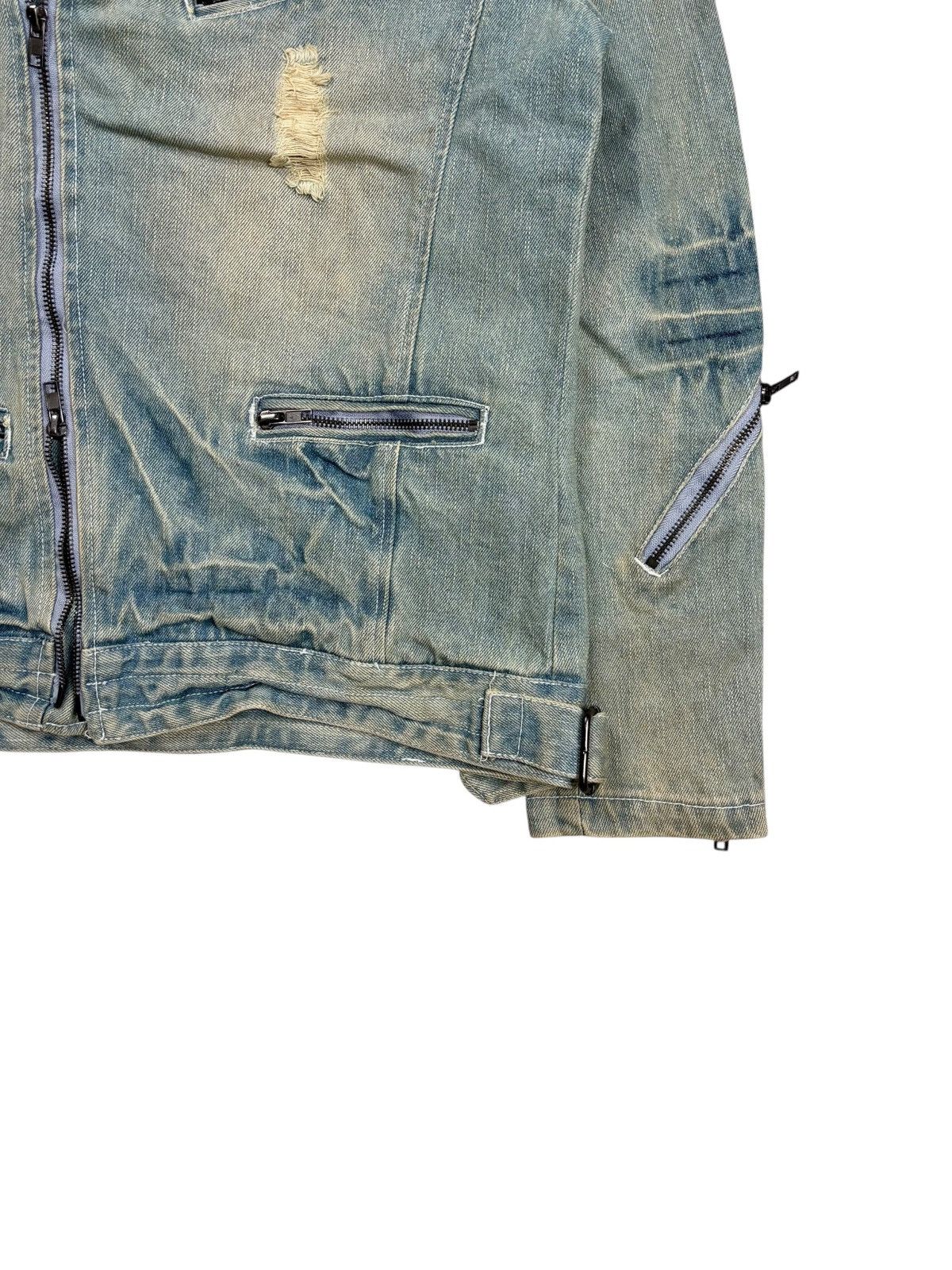 BUFFALO BOBS 2000s Berning Sho - Mud Wash Crash Denim Jacket Size US M / EU 48-50 / 2 - 4 Thumbnail