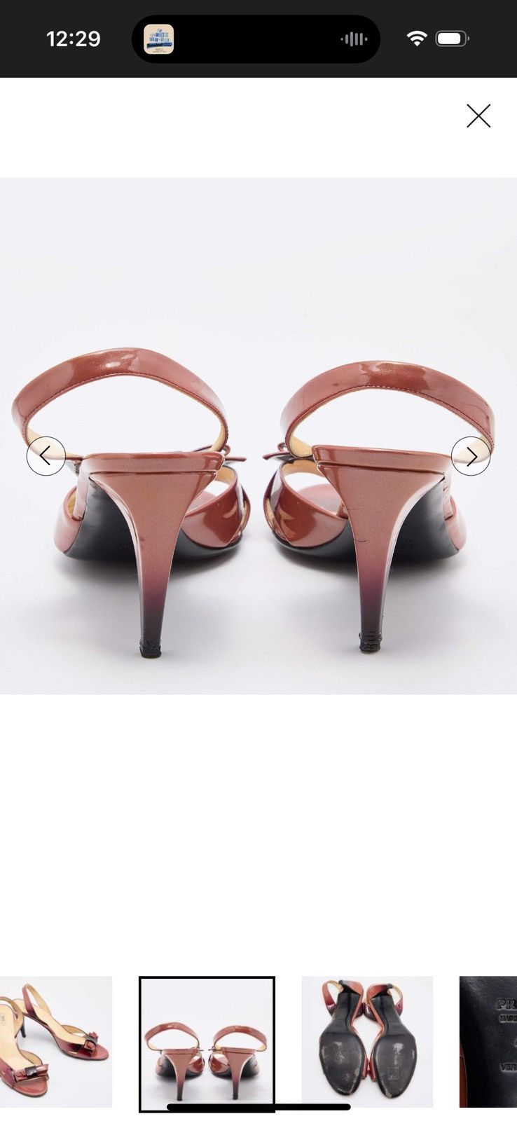 Prada Prada two tone patent leather bow sling sandals Size US 7 / IT 37 - 2 Thumbnail