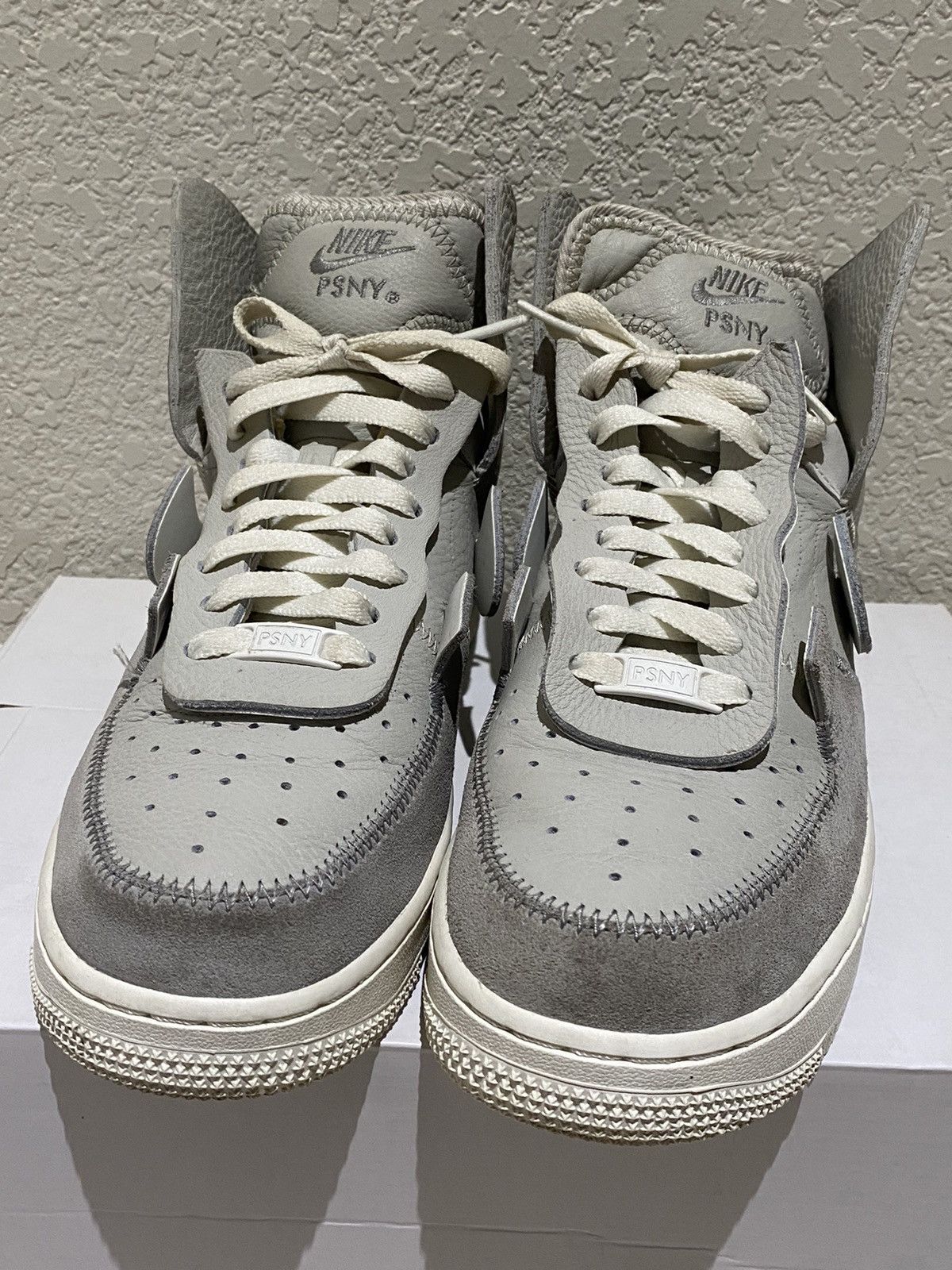 Nike PSNY x Air Force 1 High Matte Silver 2018 Size US 7.5 / EU 40-41 - 3 Thumbnail