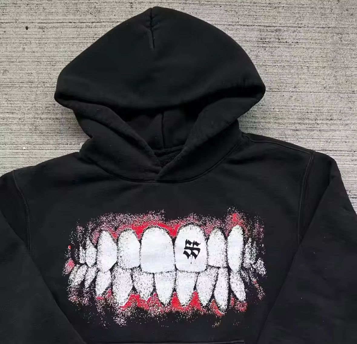 Other Y2K Gothic Trendy Swag Teeth Pullover Hooded Sweatshirt Size US M / EU 48-50 / 2 - 3 Thumbnail