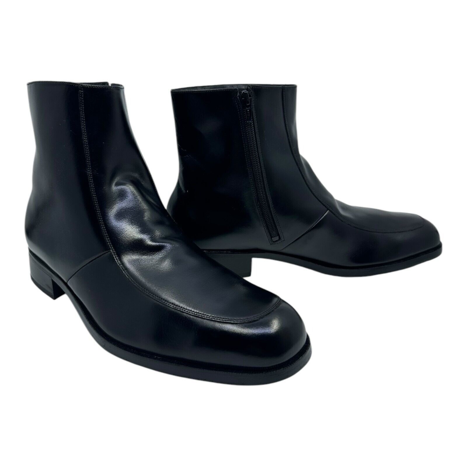 Florsheim Florsheim Size 12 Black Leather Boots Made in India Zip-Up S Size US 12 / EU 45 - 1 Thumbnail