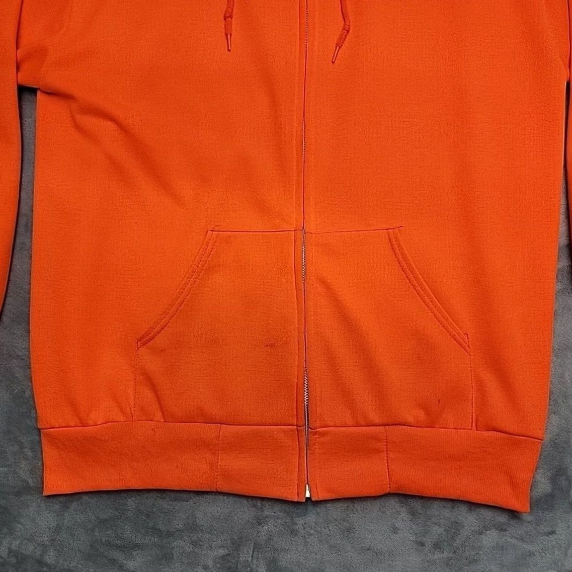Vintage VINTAGE Sportswear Hoodie Mens XL Orange Foam Filled Thermal Zip Up Made In USA Size US XL / EU 56 / 4 - 2 Thumbnail