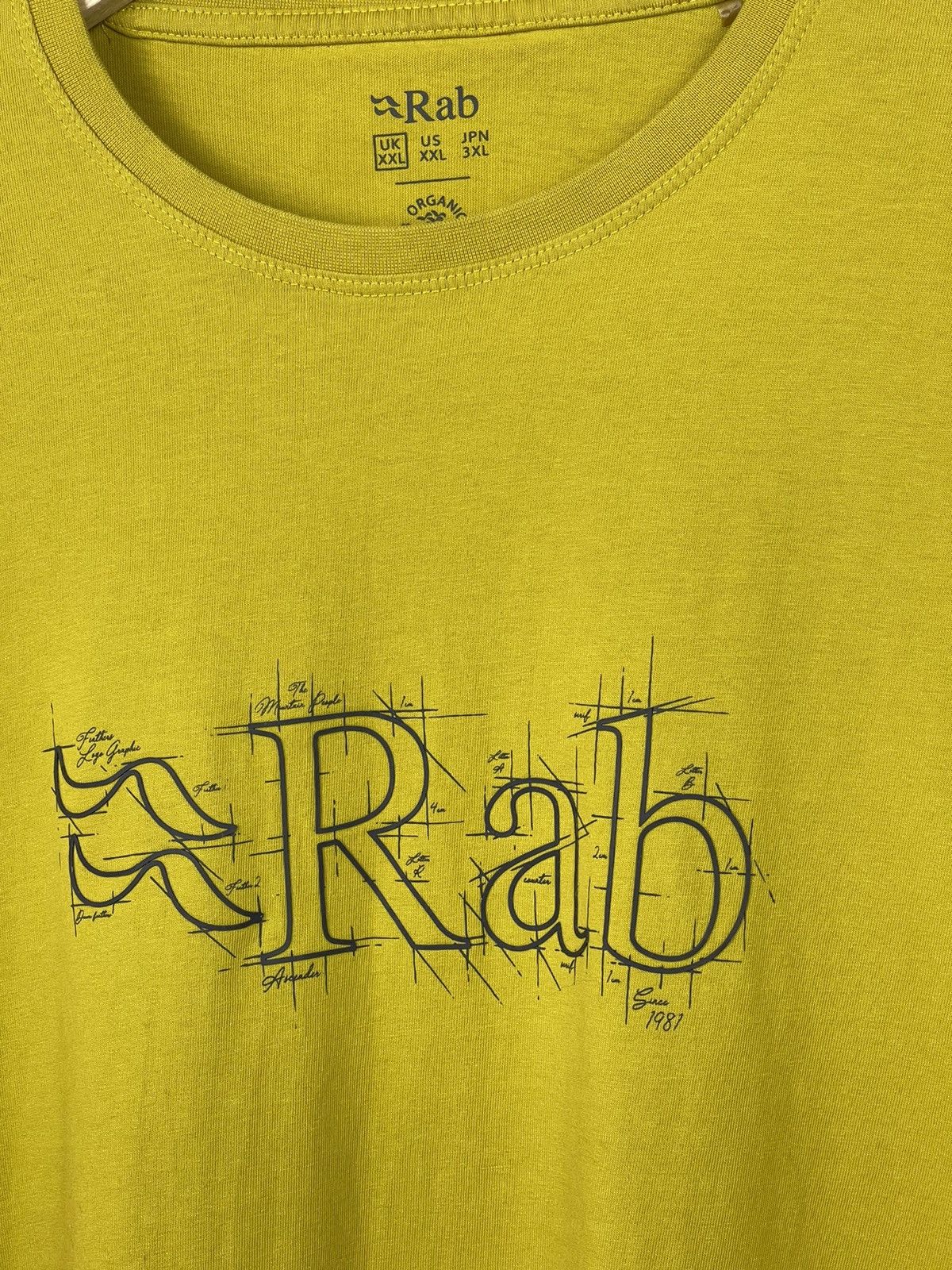 Rab Rab Organic Cotton Stance Sketch Logo T-Shirt Men’s Size XXL Size US XXL / EU 58 / 5 - 7 Thumbnail