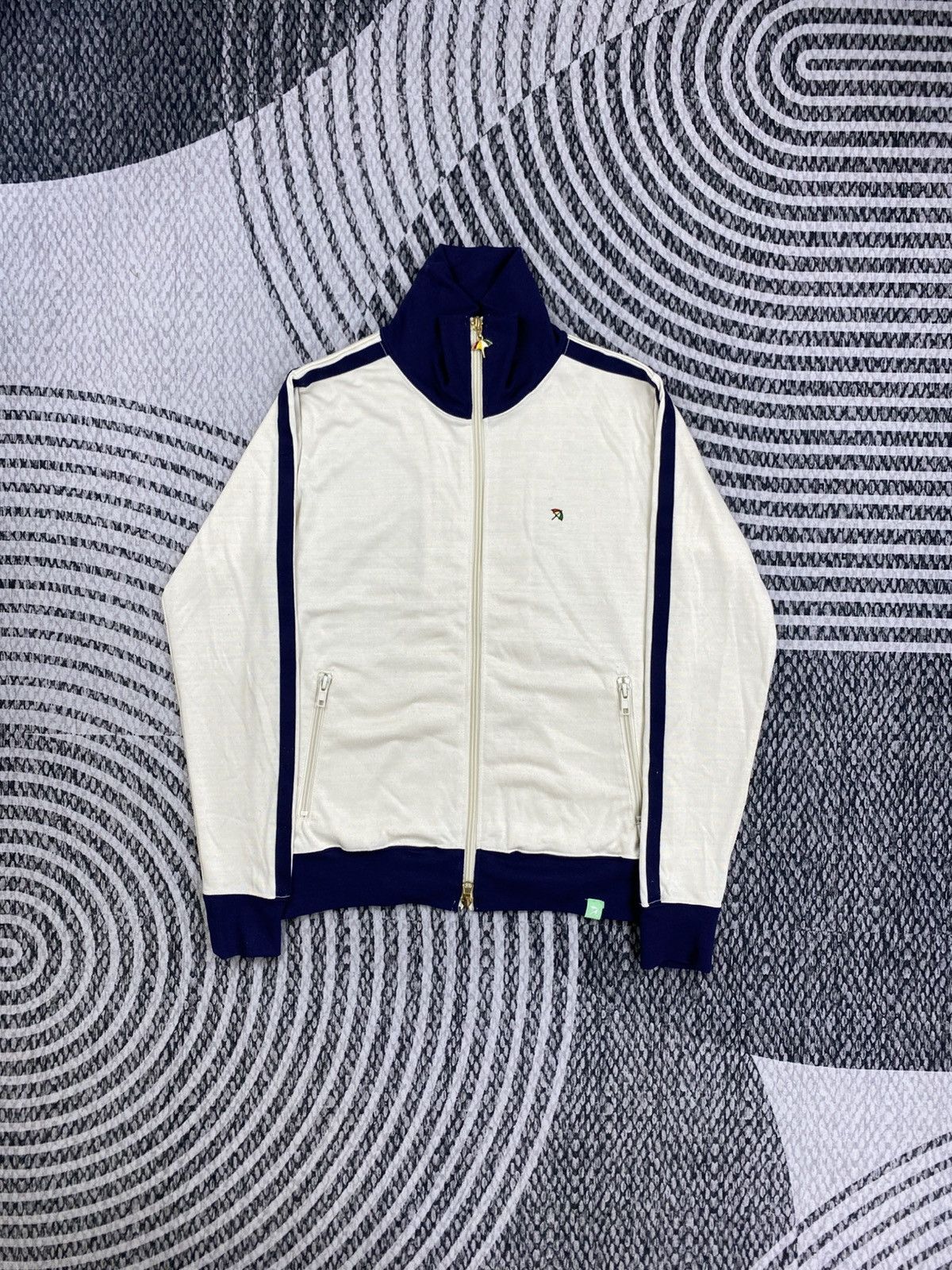 Palmer Trading Company Vintage 80s Arnold Palmer Back Hit Spellout Zip-Up Jacket Size US S / EU 44-46 / 1 - 2 Thumbnail