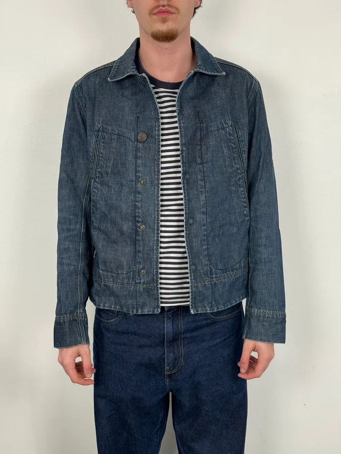 Prada 2000s Prada Blue Rock Denim Jacket Size US M / EU 48-50 / 2 - 2 Thumbnail