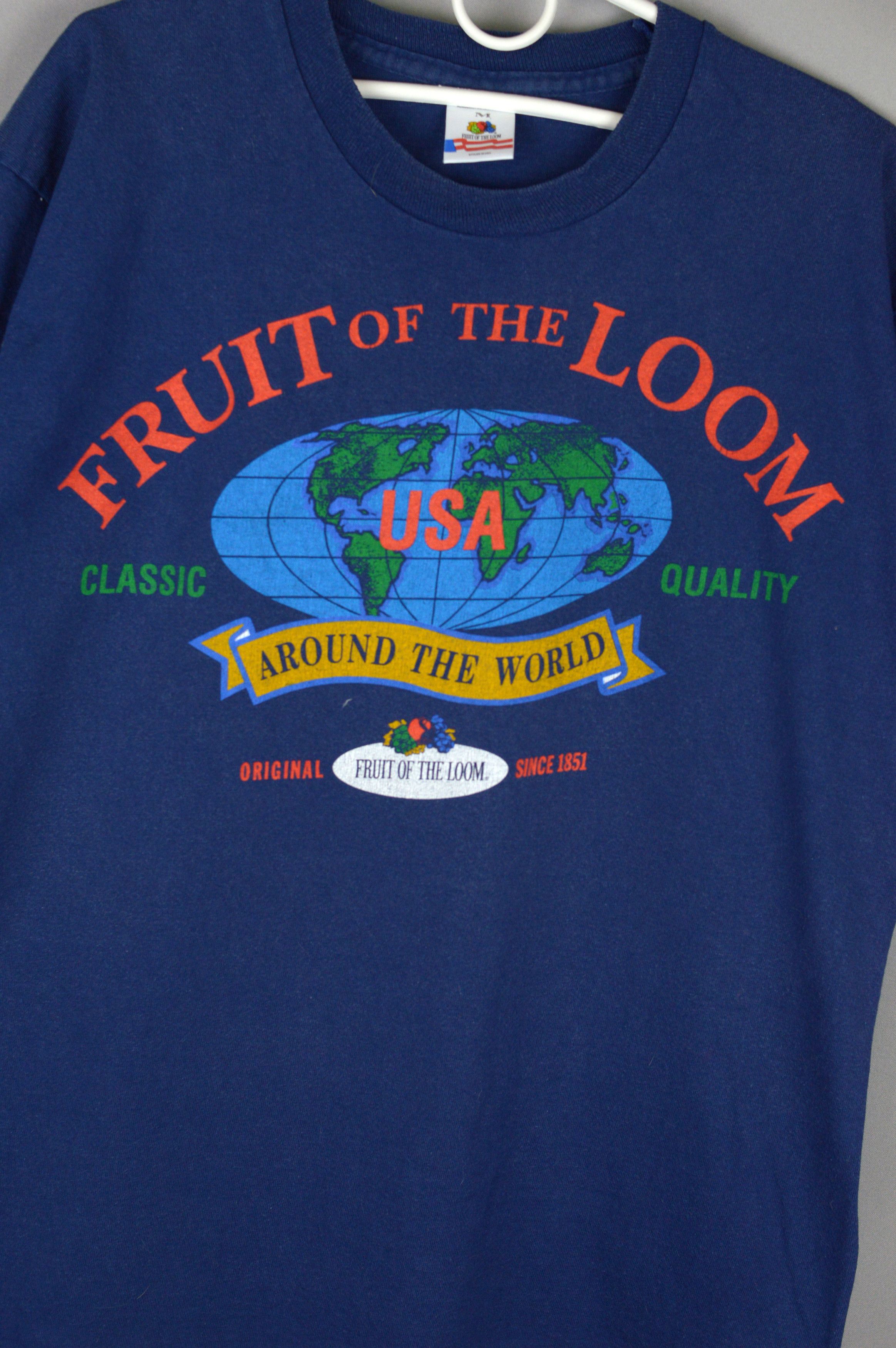 Fruit Of The Loom Vintage Fruit Of The Loom 90s t shirt Size US M / EU 48-50 / 2 - 2 Thumbnail