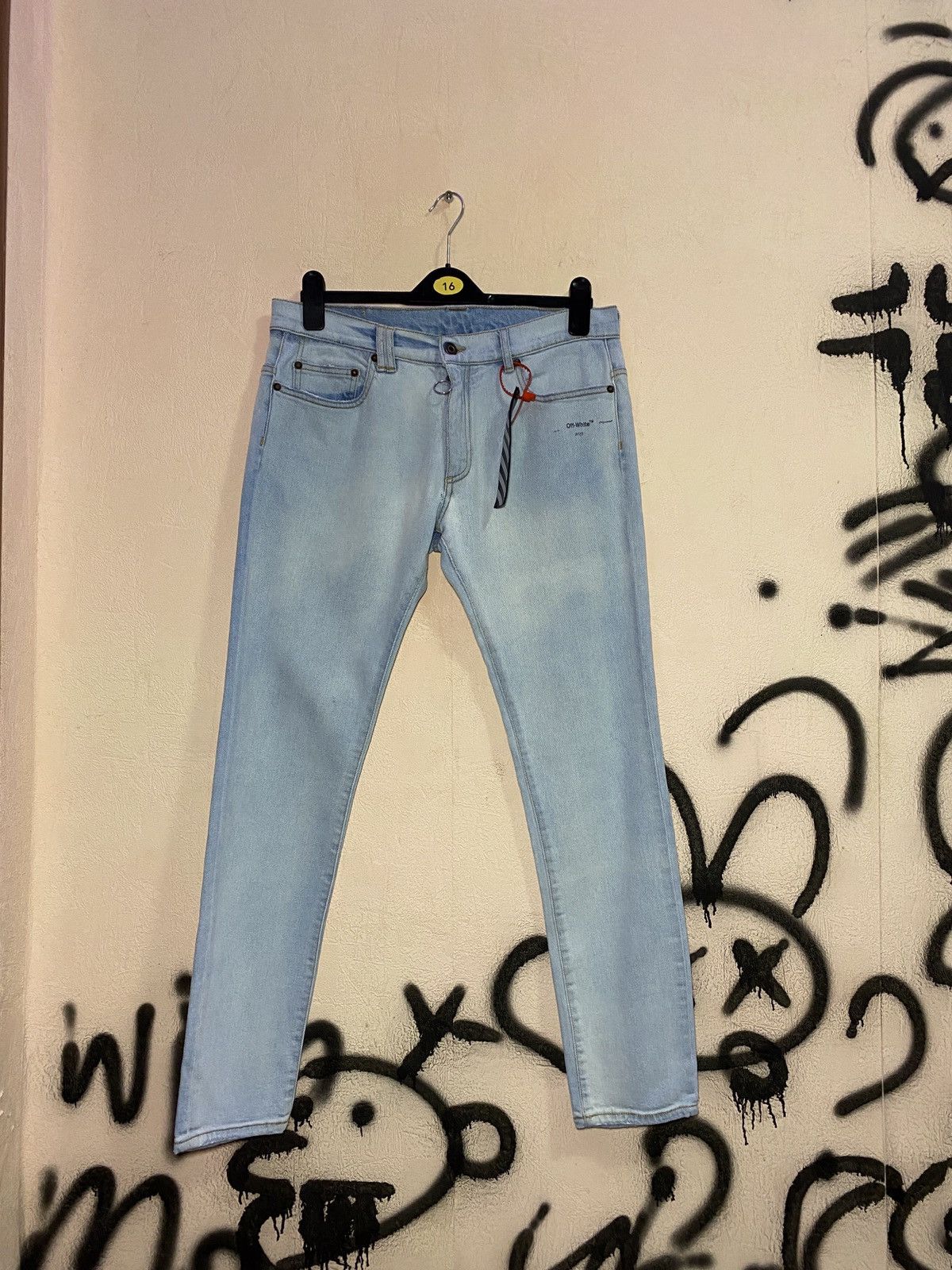 Off-White OFF-WHITE DENIM PANTS JEANS Size US 33 - 1 Thumbnail