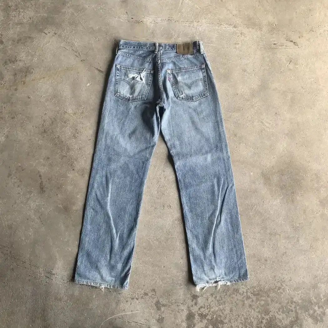 Levi's Vintage Clothing Levi’s 502 Distressed Denim Levis Jeans Trousers Pants Size US 28 / EU 44 - 8 Thumbnail