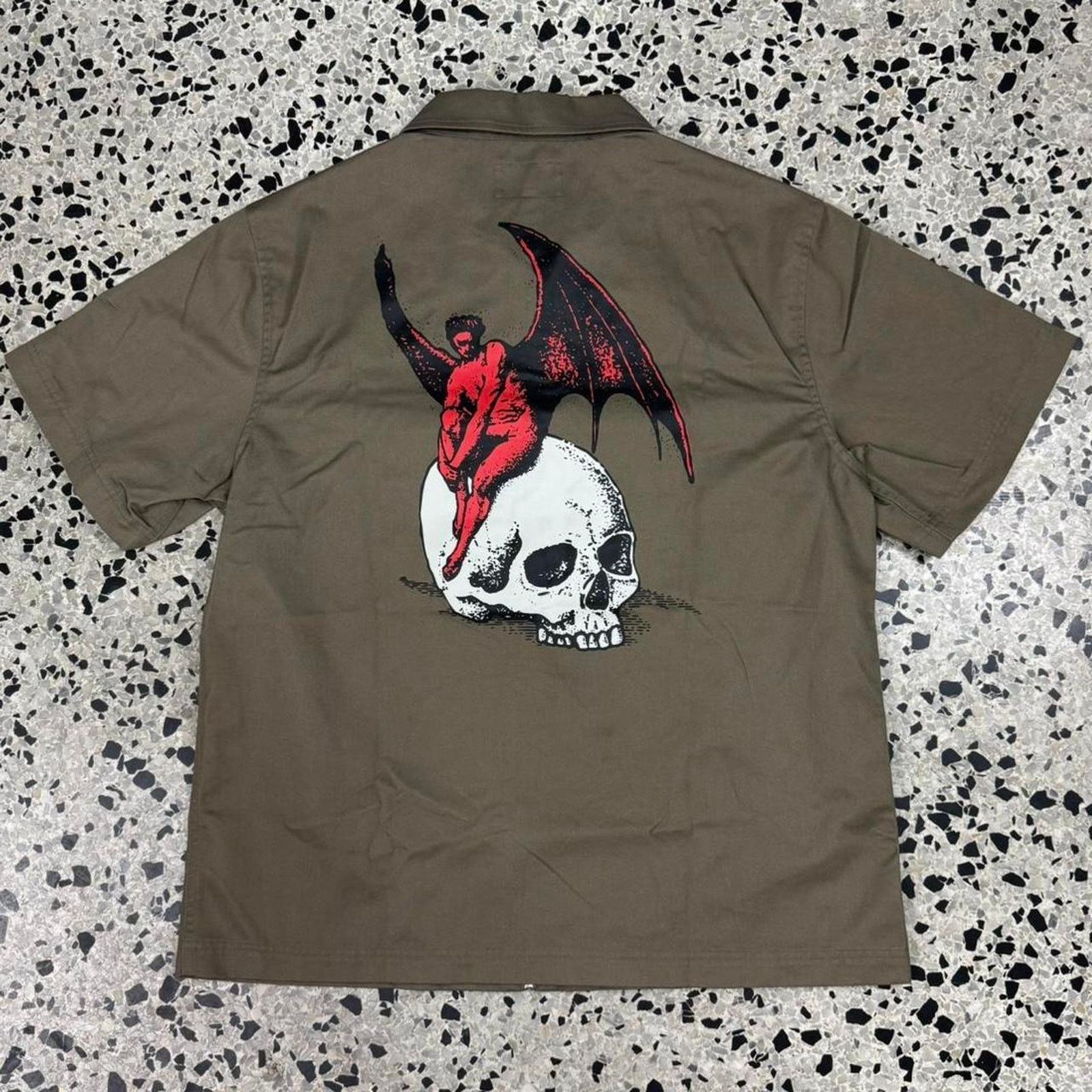 Welcome Skateboards WELCOME SKATEBOARDS NEPHILIM ZIP UP TWILL WORK SHIRT: Size US L / EU 52-54 / 3 - 1 Thumbnail