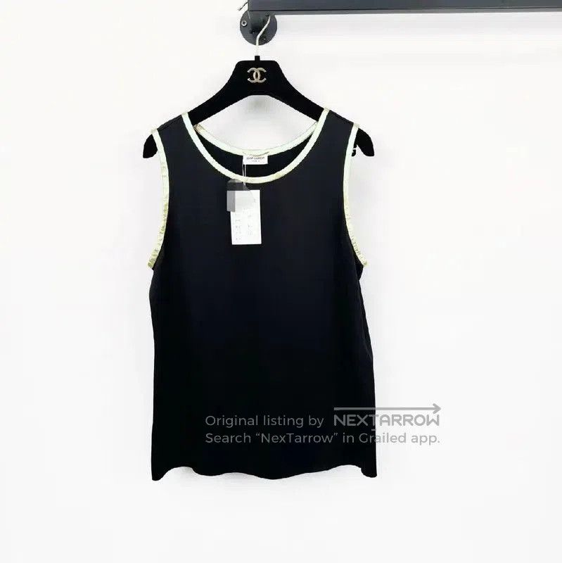 Yves Saint Laurent YSL Black Short Sleeve Women's T-Shirt . Size S / US 4 / IT 40 - 1 Thumbnail