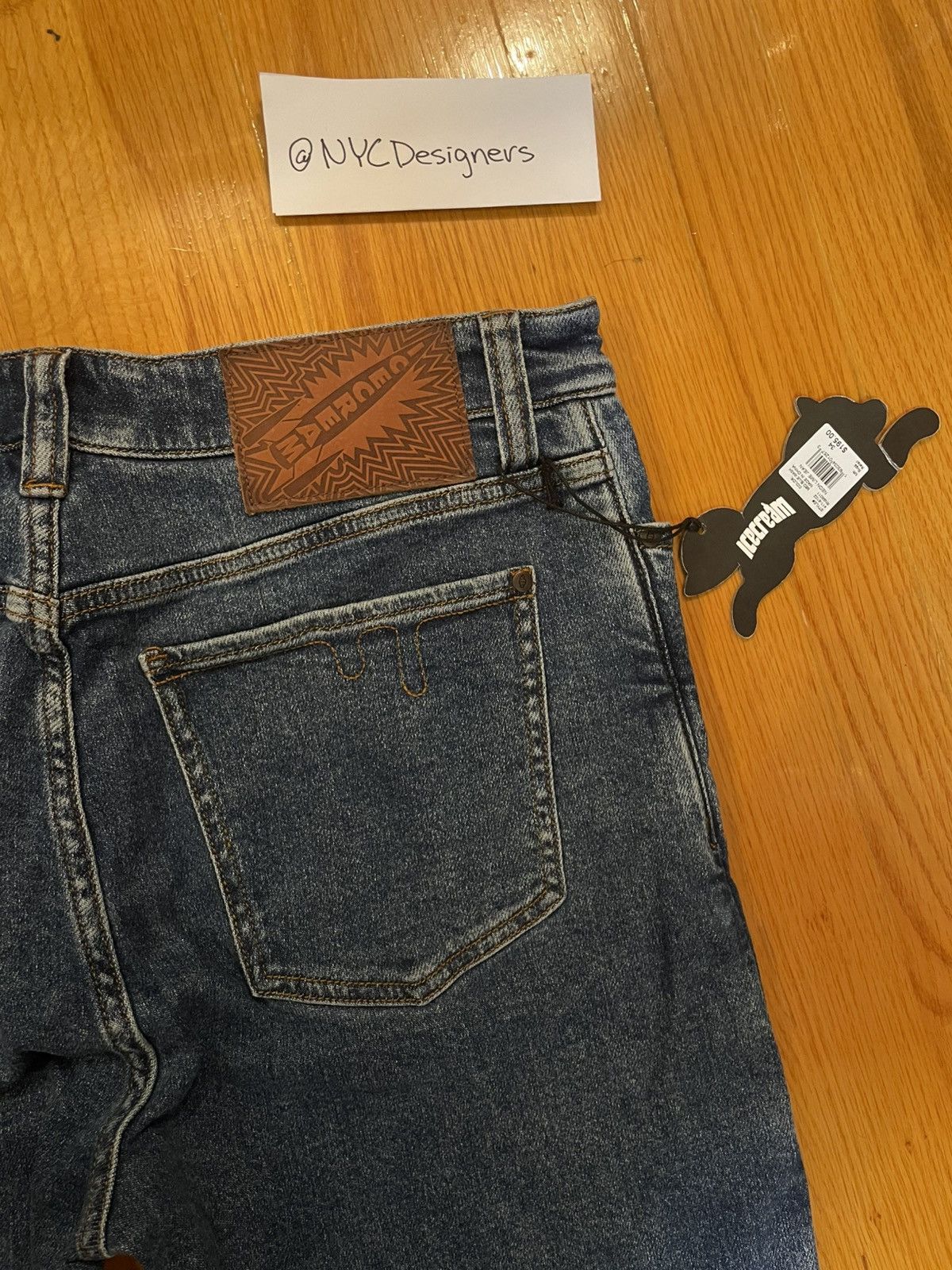 Billionaire Boys Club BBC Ice Cream Running Dog Blue Jeans Size US 34 / EU 50 - 7 Thumbnail