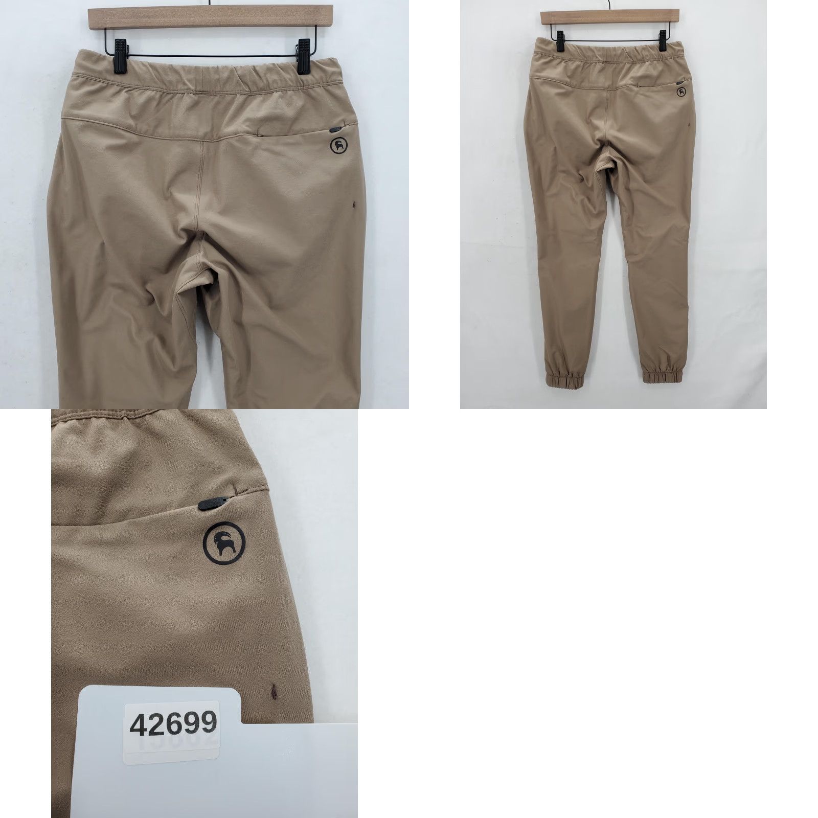 Vintage Backcountry Jogger Pants Mens S Khaki Elastic Cuffs Zip Pocket Size US 29 - 9 Thumbnail