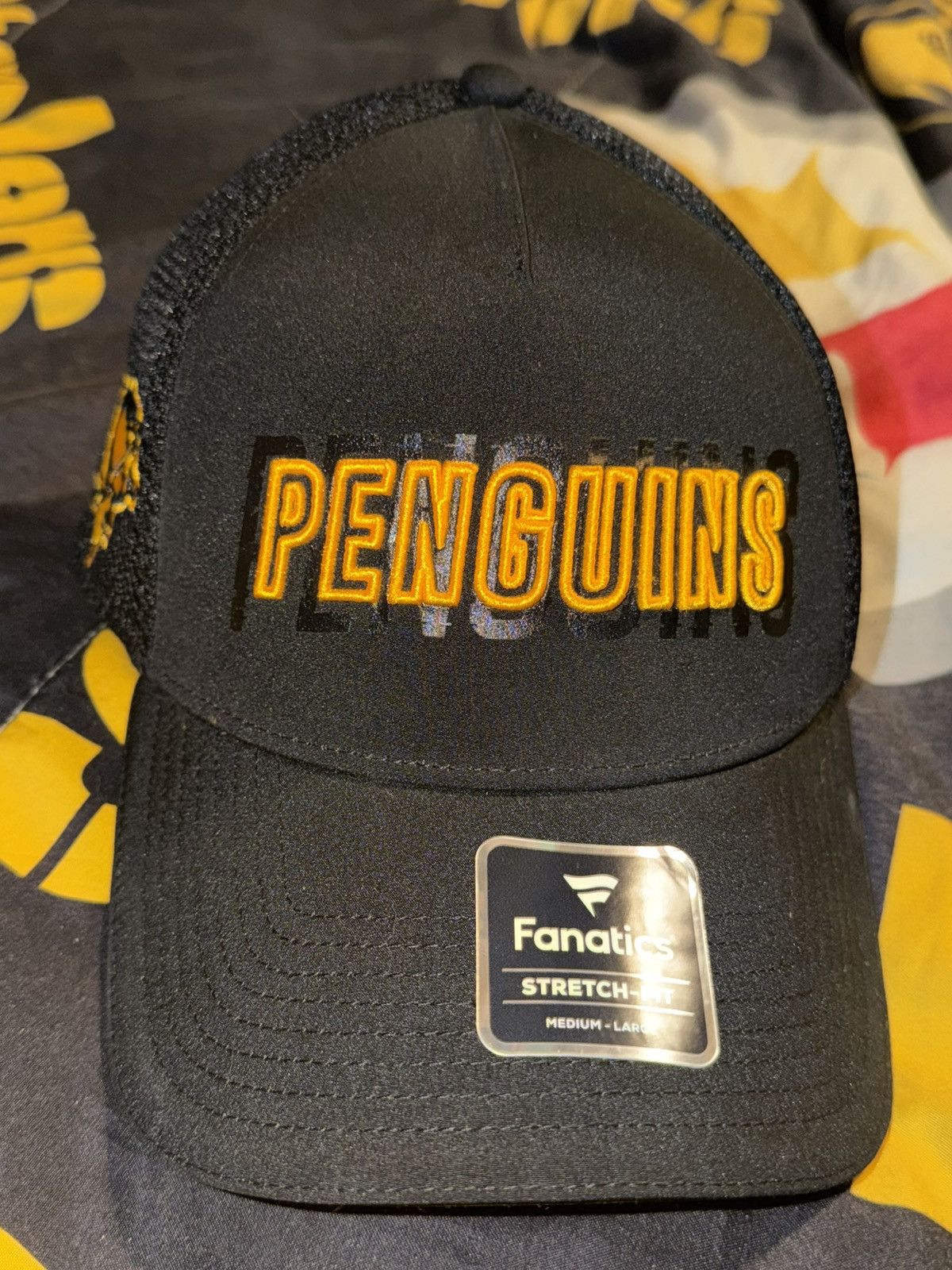 NHL Fanatics NHL Hockey Pittsburgh Penguins Fitted Hat Men M/L Size ONE SIZE - 1 Thumbnail