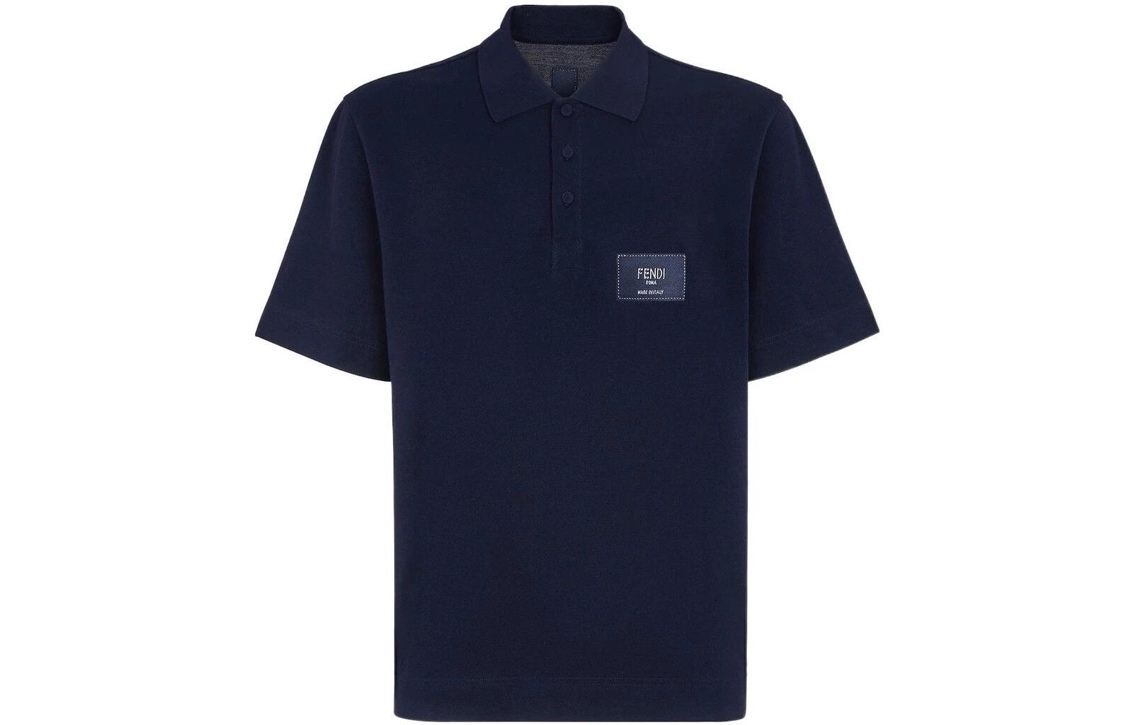 Fendi o1w1db10325 FY1131 Polo Shirt in Navy Blue Size US M / EU 48-50 / 2 - 1 Thumbnail