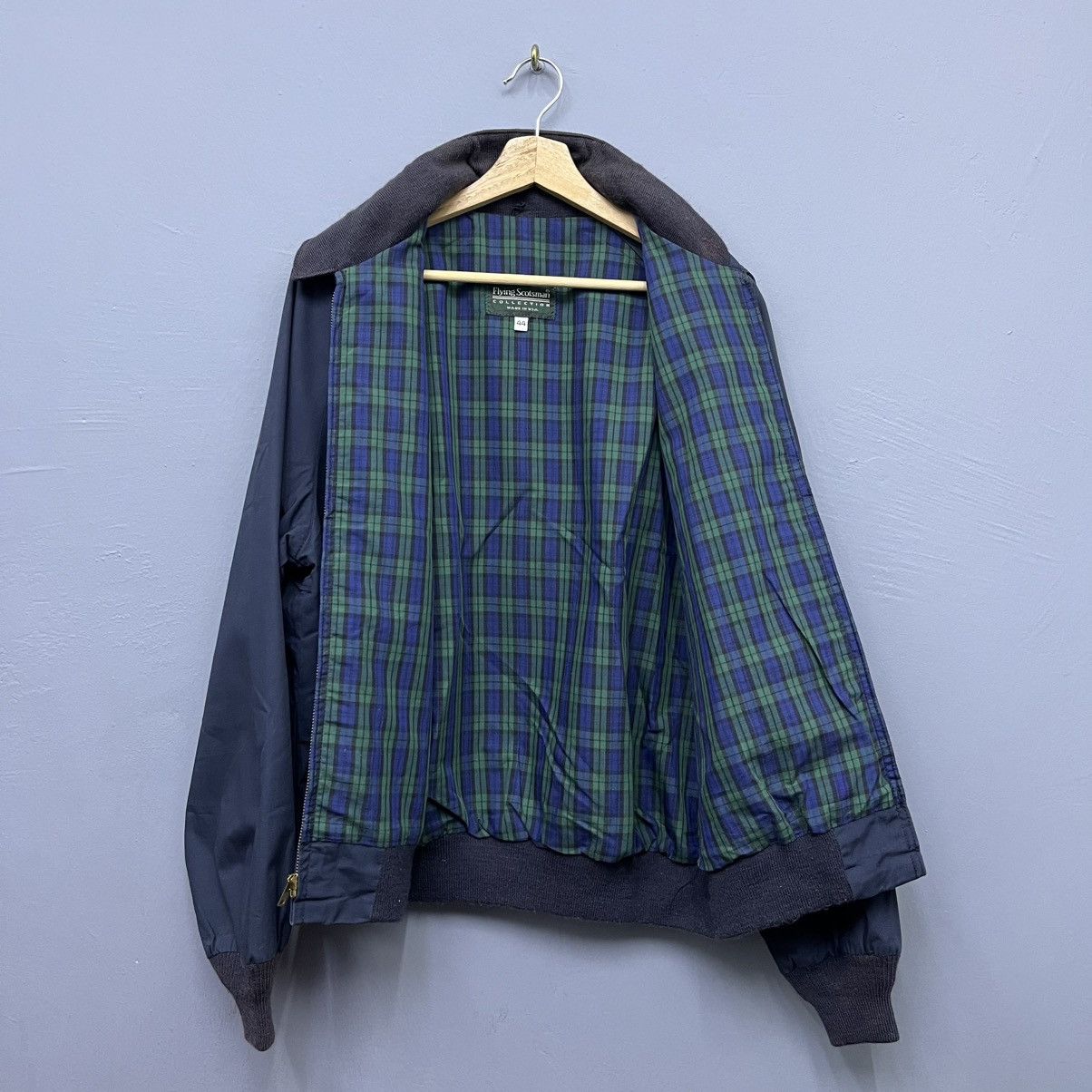 Vintage Vintage 90s Flying Scotsman Bomber Harrington Jacket Size L Size US L / EU 52-54 / 3 - 3 Thumbnail