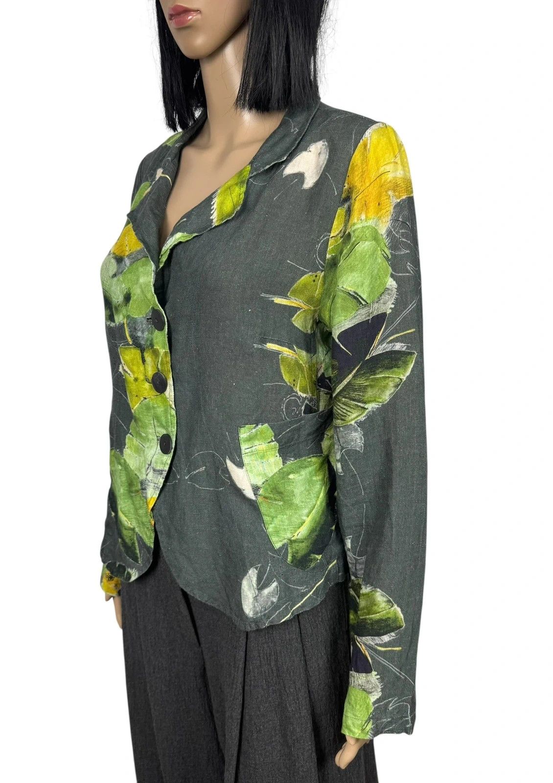 Other Grizas Linen Blazer Jacket Floral Printed size M Size M / US 6-8 / IT 42-44 - 4 Thumbnail