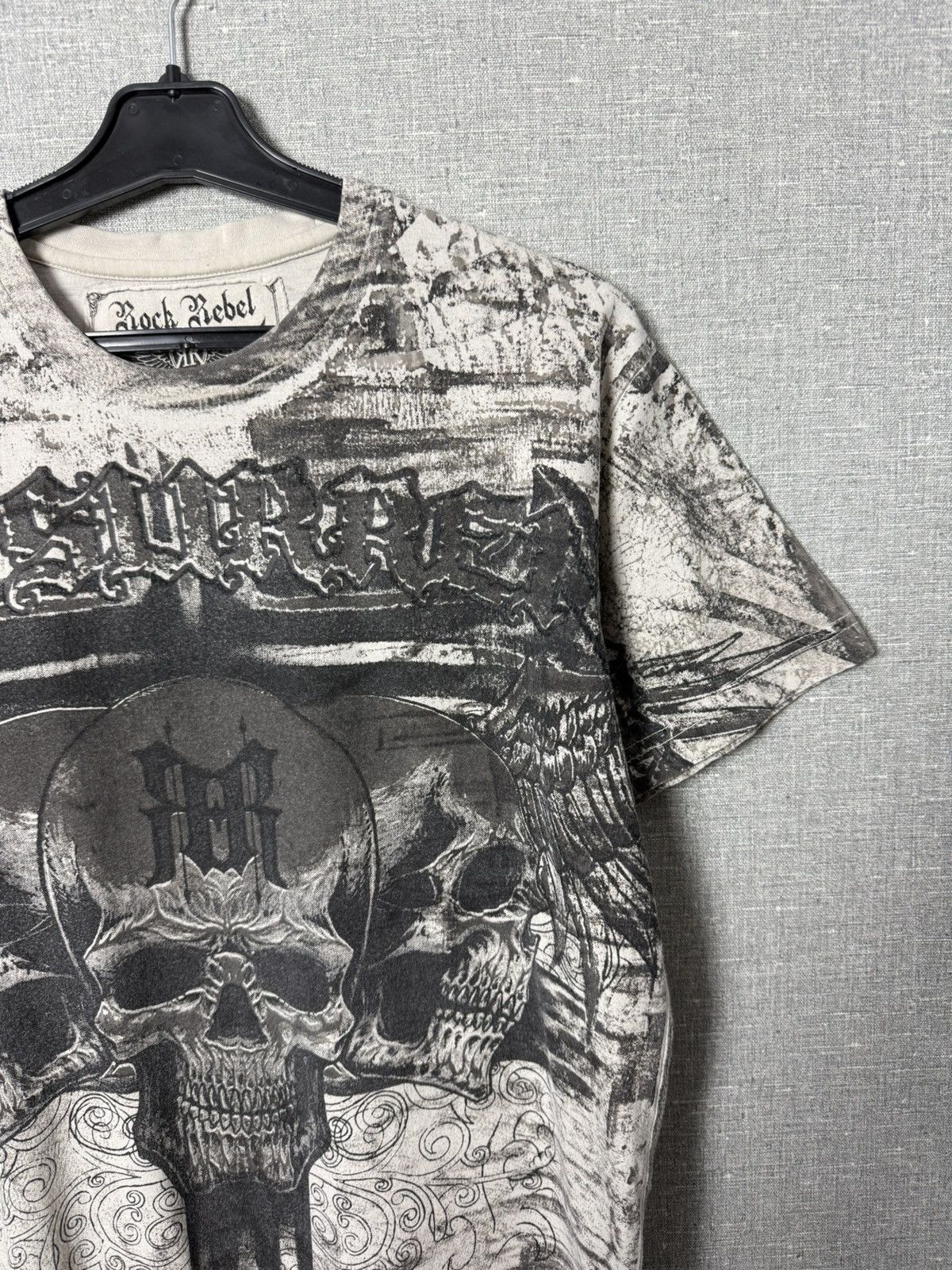 Affliction Rock Rebel by EMP Skull Graphic Tee Full Print Gothic Style Size US S / EU 44-46 / 1 - 4 Thumbnail