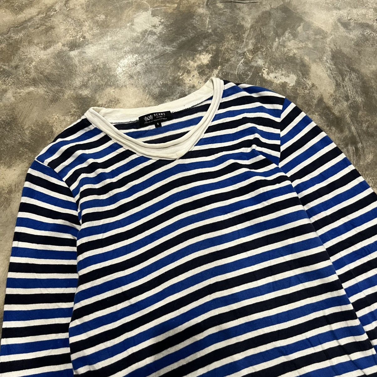 Beams Japan Beams Kurt Cobain Style Stripe Long Sleeve Shirt Size US S / EU 44-46 / 1 - 2 Thumbnail