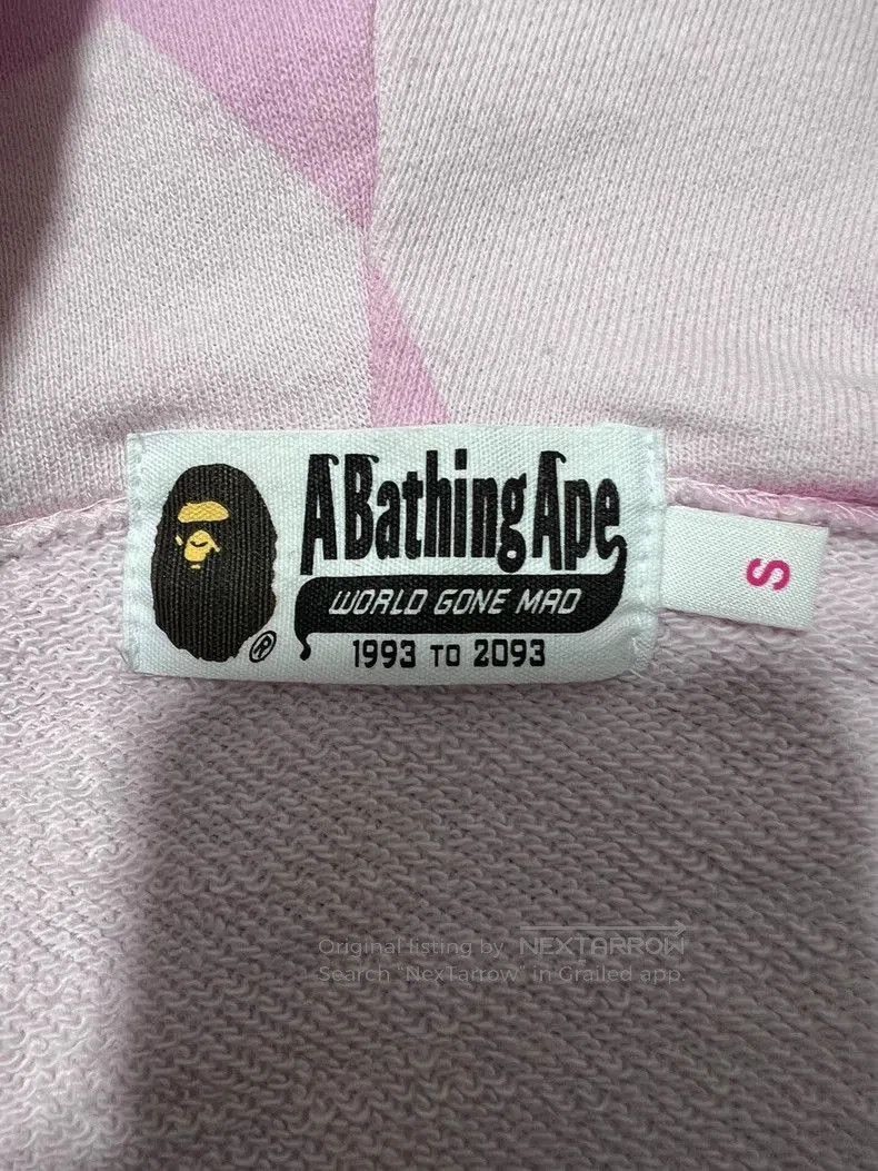 Bape Pink Shark Star Zip-Up Hoodie. Size S / US 4 / IT 40 - 5 Thumbnail