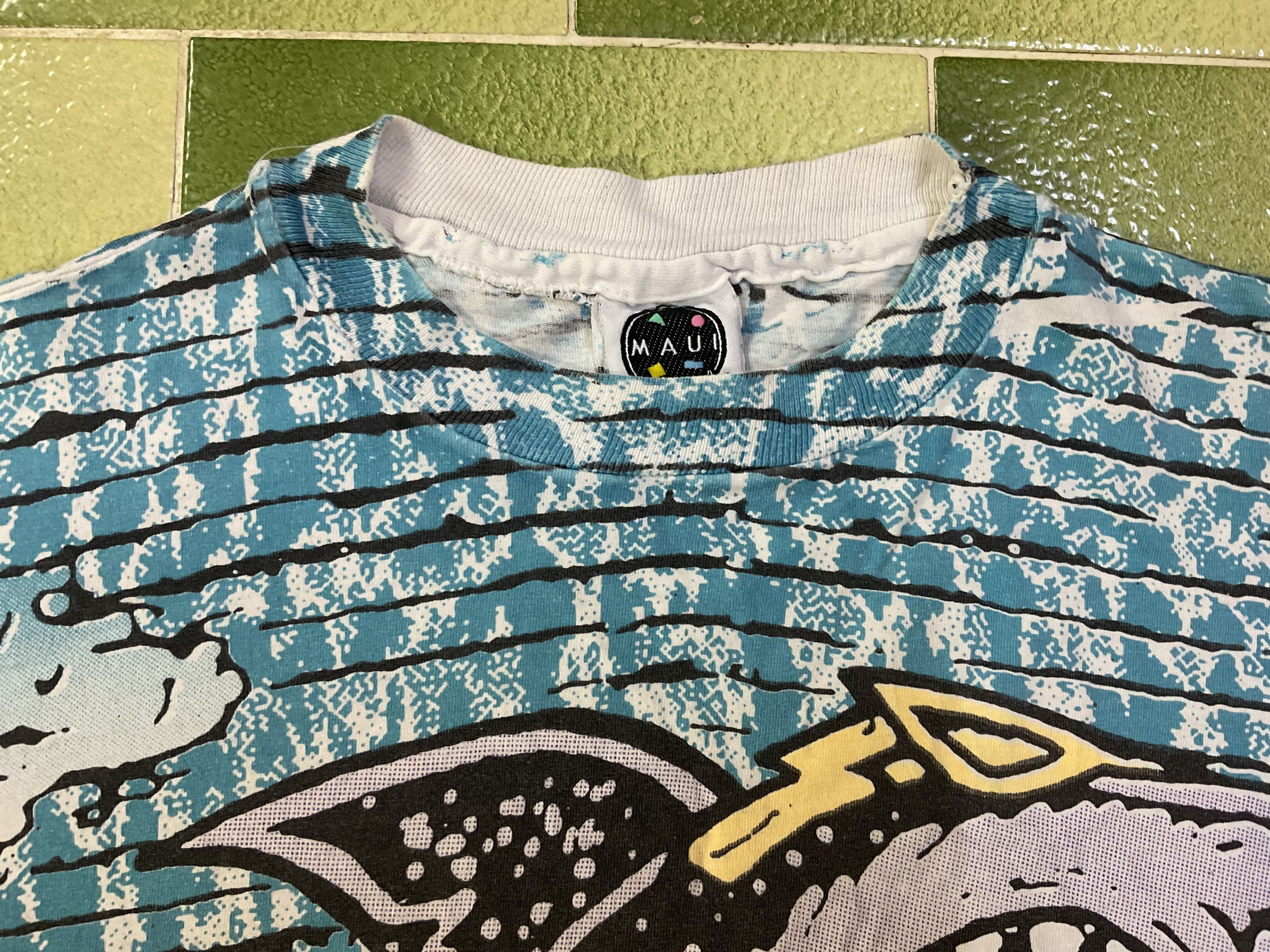 Other Vintage 90s Maui And Sons All Over Print T-Shirt 2 Sided Size US M / EU 48-50 / 2 - 3 Thumbnail