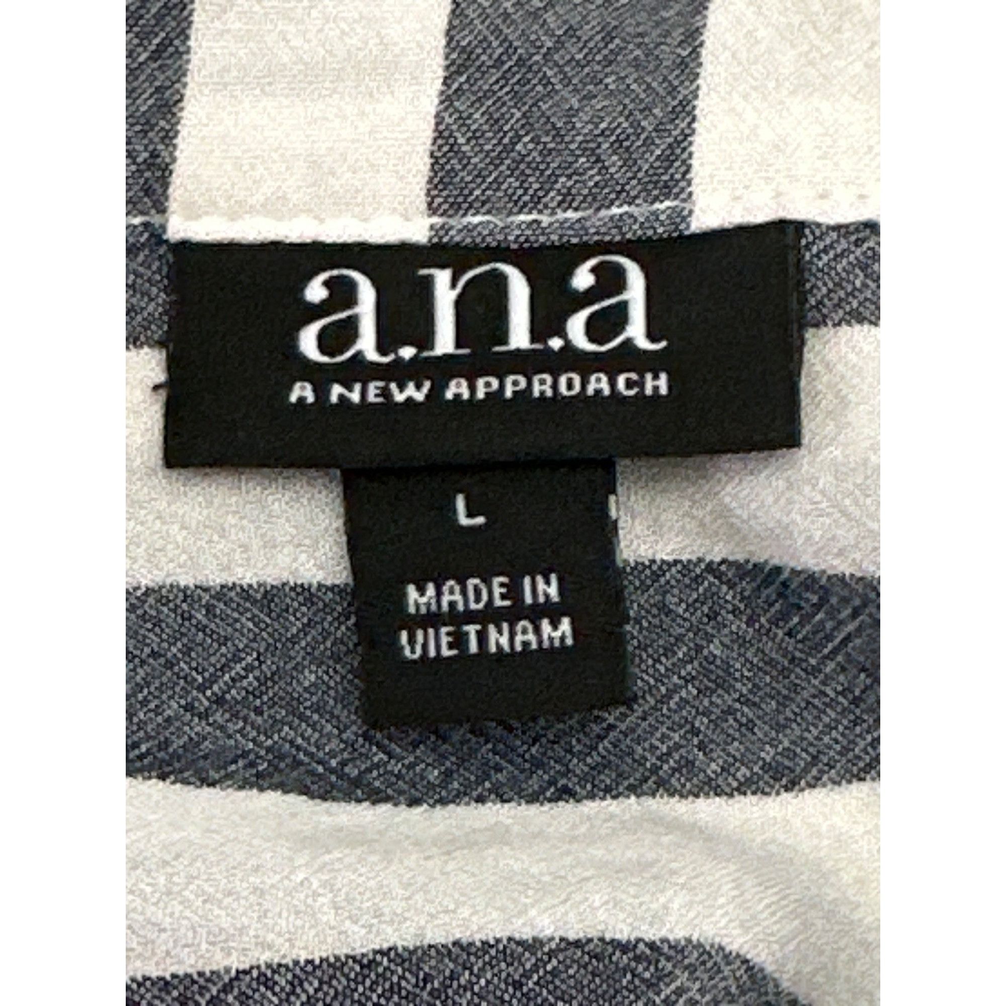 Other A.N.A. Striped Long Sleeve Rayon Blouse Size Large Breathabl Size L / US 10 / IT 46 - 5 Thumbnail